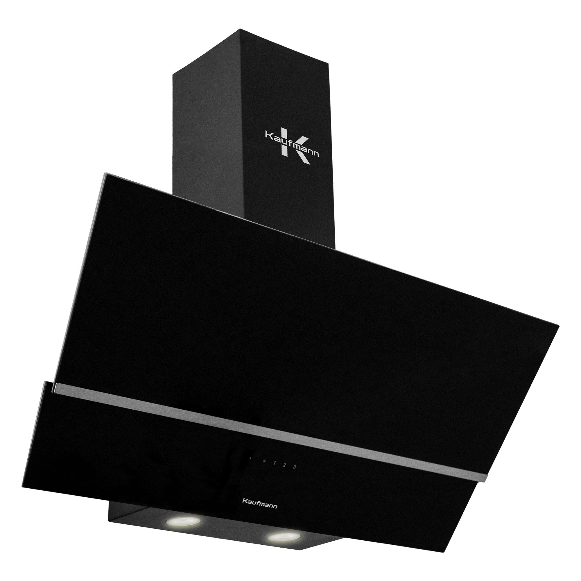 KAUFMANN Wandhaube LUNA 90 BL., Dunstabzugshaube 90 cm 1000 m³/h, Schwarz LUNA 90 BL., Dunstabzugshaube 90 cm 1000 m³/h, Schwarz, Dunsthaube 90 cm, Randabsaugung, Fernbedienung, kopffreihaube