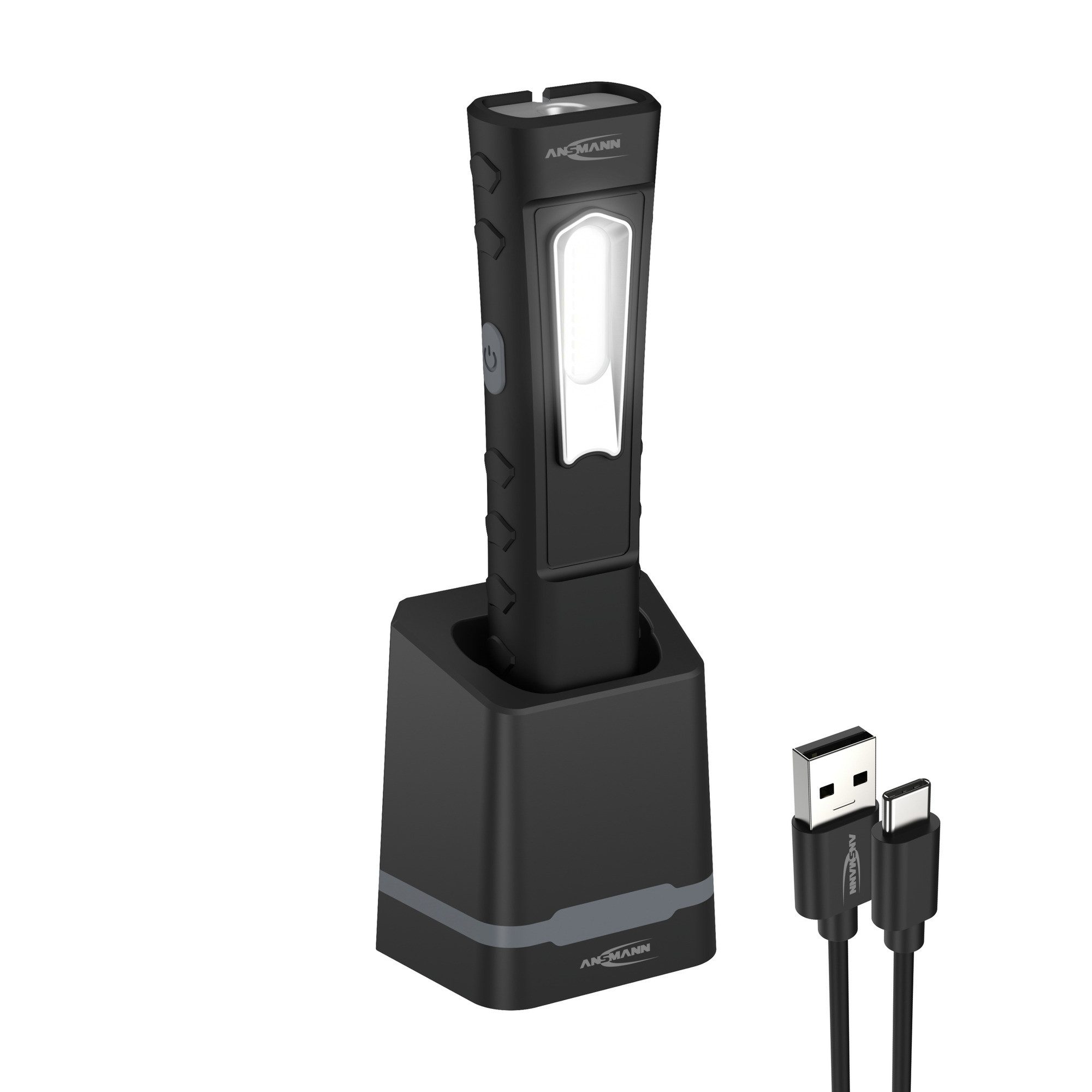 ANSMANN AG LED Arbeitsleuchte wiederaufladbare Inspektionsleuchte 10W LED, inkl. Ladestation