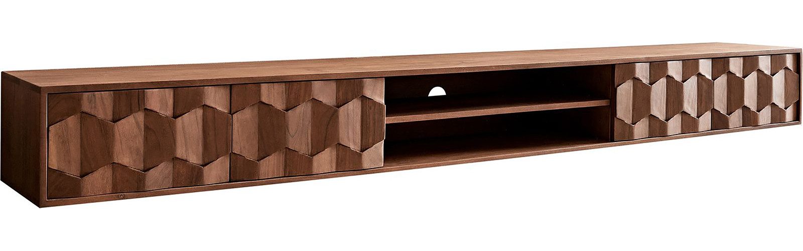 DELIFE Lowboard Fevo, Akazie Braun 240 günstig online kaufen