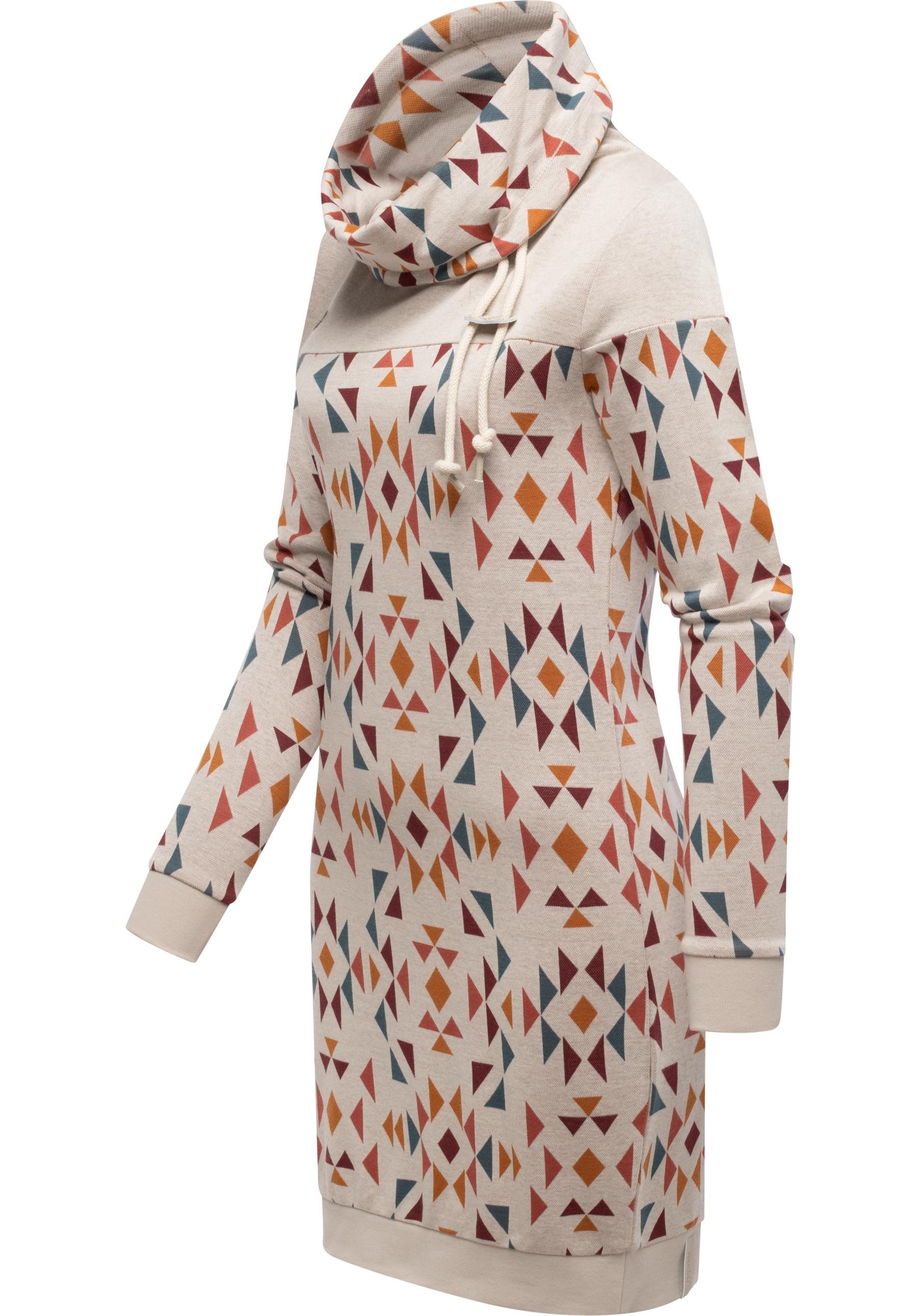 Ragwear Sweatkleid Chlloe Aztec YOUMODO stylisches Langarm Midikleid mit Az günstig online kaufen