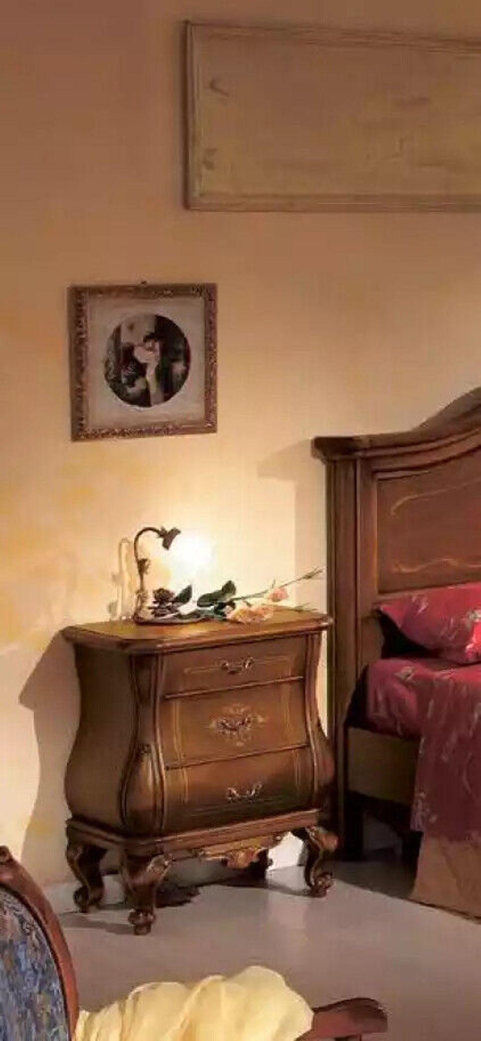 JVmoebel Nachttisch Schlafzimmer Nachttisch luxus Art deco Stil Holz Hotel (1-St., Nachttisch), Made in Italy