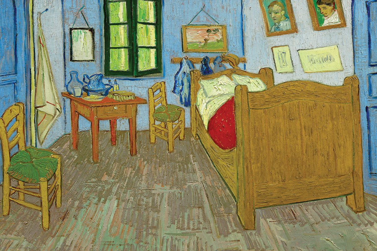 Puzzle 1000 Teile Puzzle - Puzzle - Vincents Schlafzimmer in Arles von Van, Puzzleteile