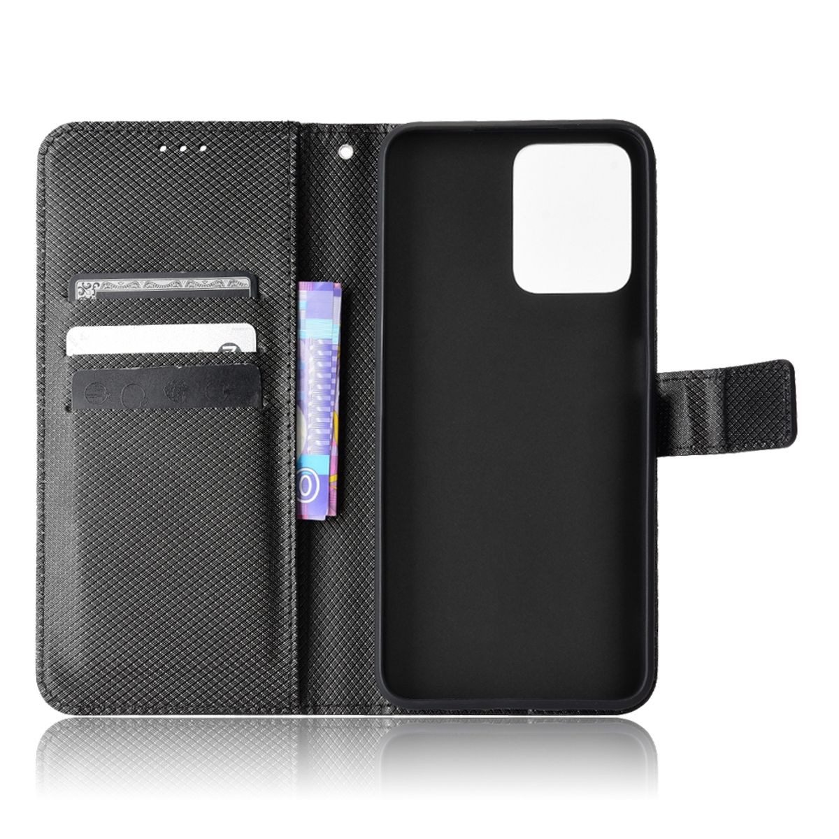 König Design Handyhülle Realme C35, Schutzhülle Schutztasche Case Cover Etuis Wallet Klapptasche Bookstyle