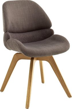 MCA furniture Esszimmerstuhl Henderson (Set, 2 St), 180° drehbar mit Nivellierung, mit Feinflor Absetzung, bis 120 kg