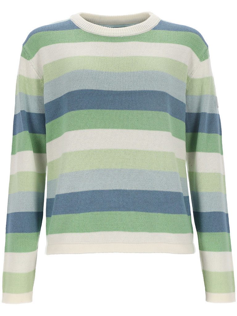 Leitfeuer Streifenpullover 80880 Damen Strickpullover mit Streifen - Pullover mit überschnittenen Arm