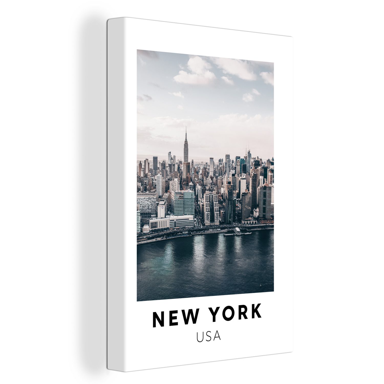 OneMillionCanvasses® Leinwandbild Amerika - New York - Architektur, (1 St), Leinwandbild fertig bespannt inkl. Zackenaufhänger, Gemälde, 20x30 cm
