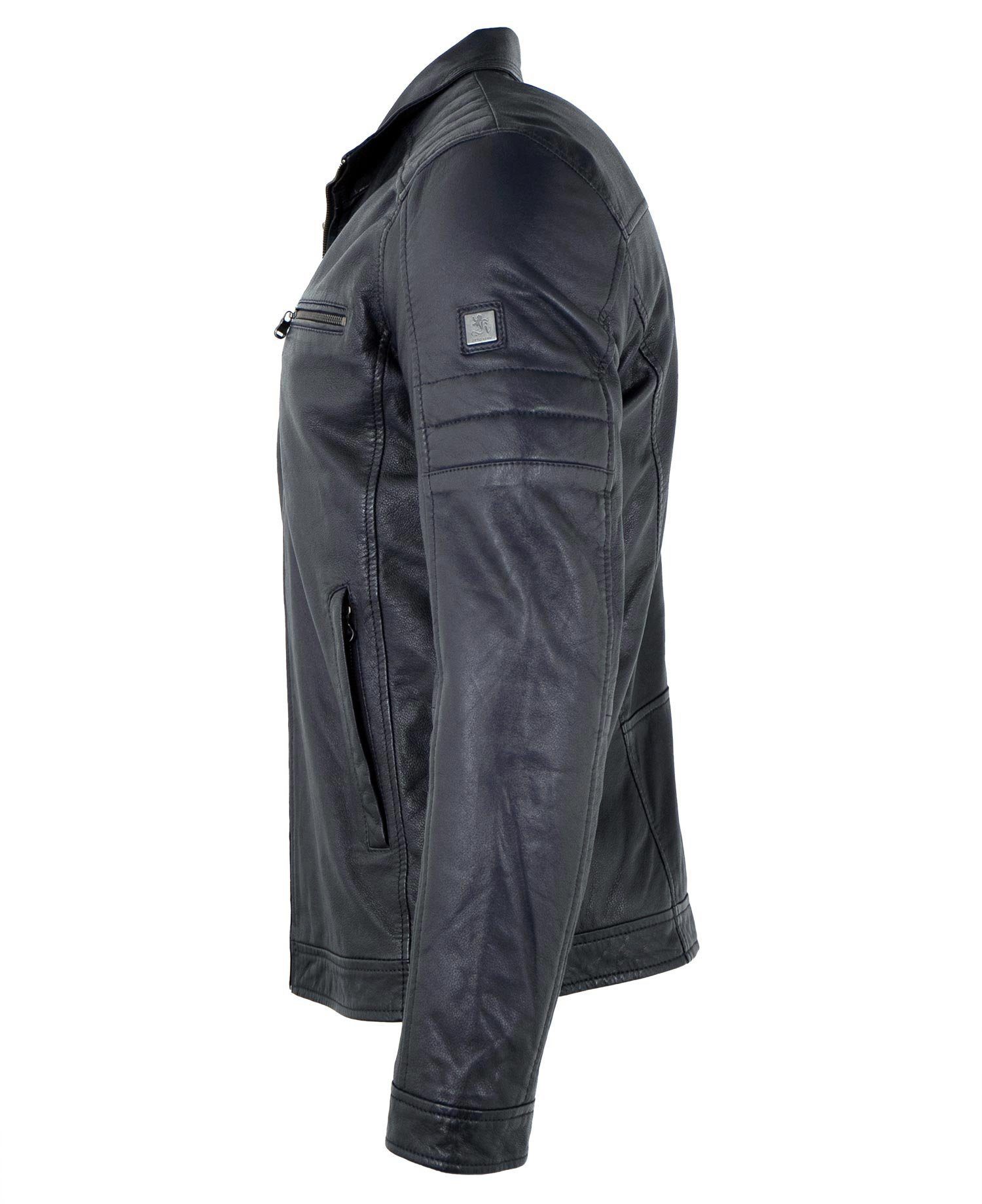 Otto Kern Lederjacke OK-104 Echtleder Herren Lederjacke Lammnappa navy günstig online kaufen