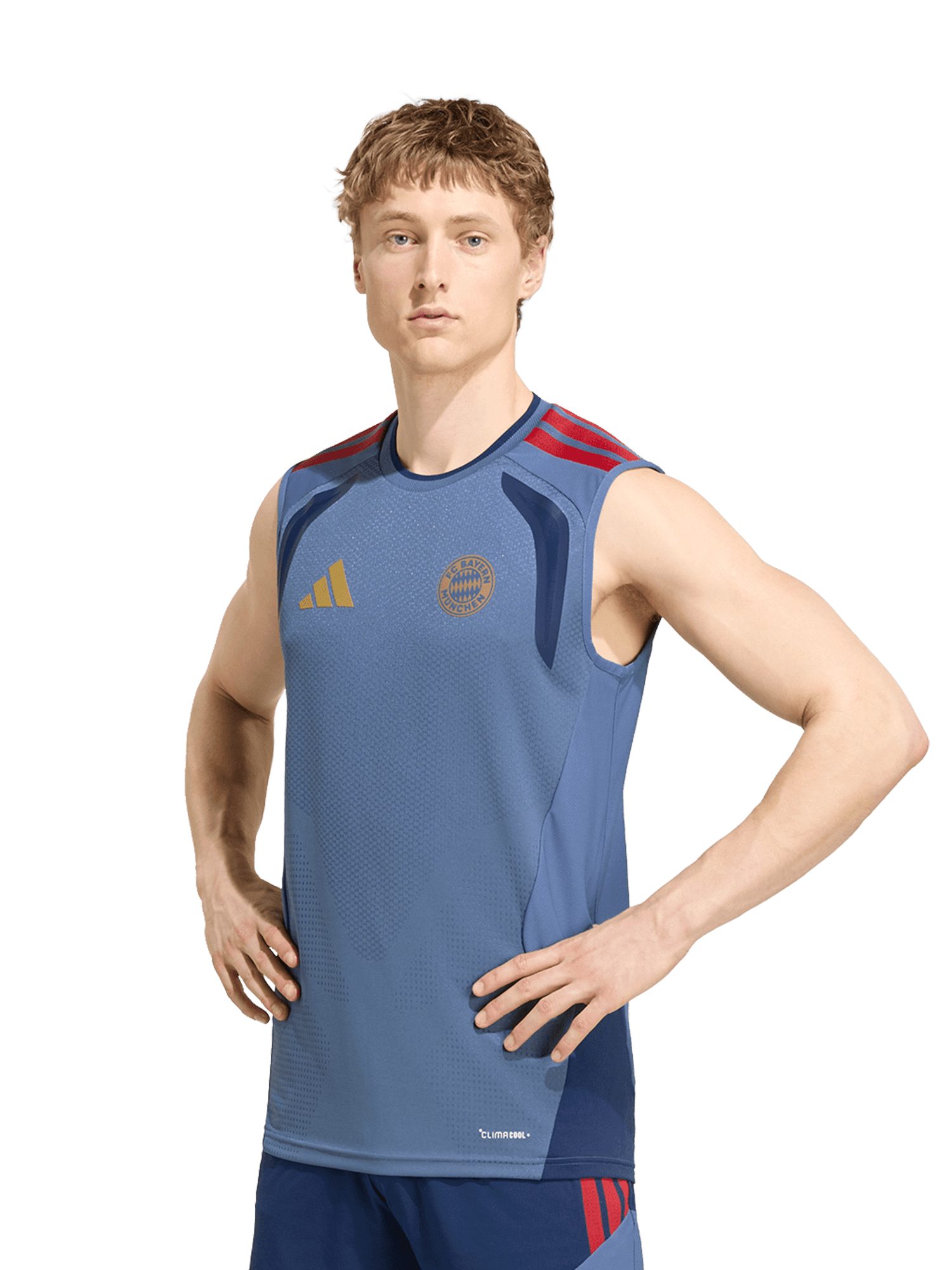 adidas Performance Sporttop FC Bayern München, Authentic Tanktop Teamline, Herren, Blau