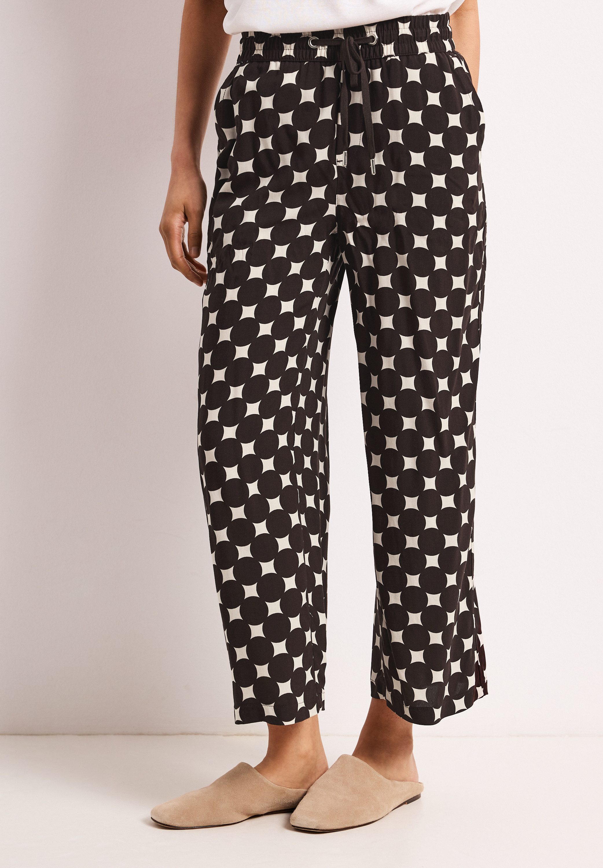 STREET ONE Stoffhose High Waist