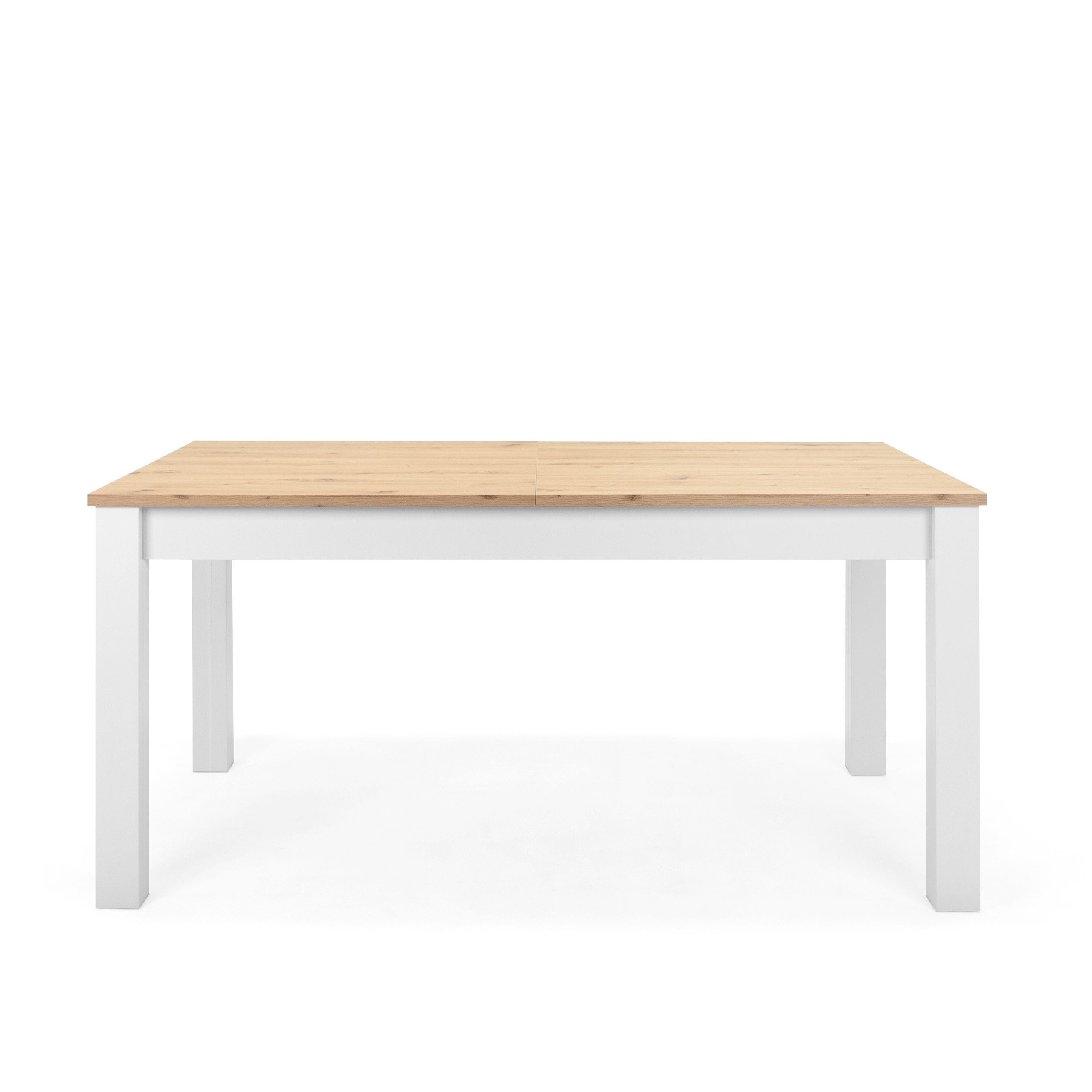 Newroom Esstisch Eireen, ausziehbar 160-215 cm inkl. Tischplatte Weiß Wilde günstig online kaufen