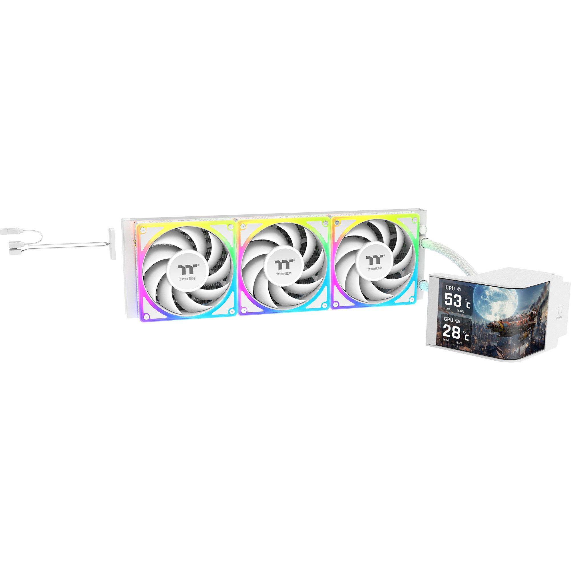 Thermaltake CPU Kühler Thermaltake MAGCurve 360 Ultra AIO ARGB Snow
