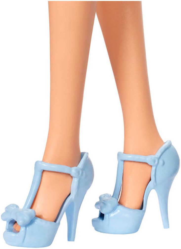 Barbie Anziehpuppe Fashionista Puppe mit blauer Schleife