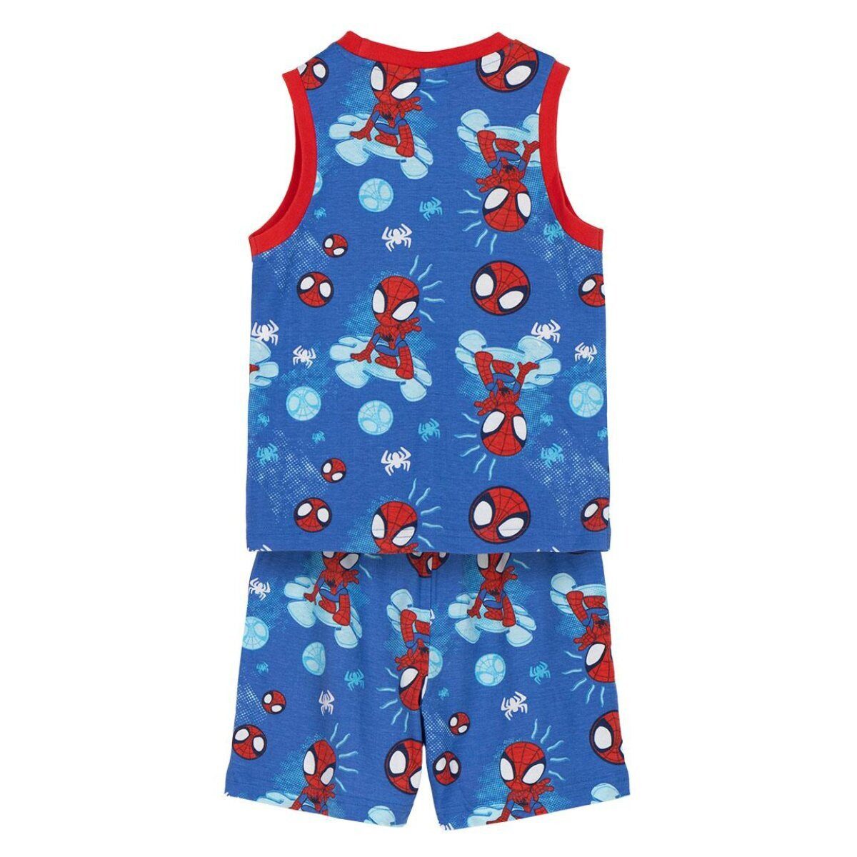 Spiderman Pyjama Spidey Schlafanzug Kinder Pyjama Hemd & Short 100% Baumwolle
