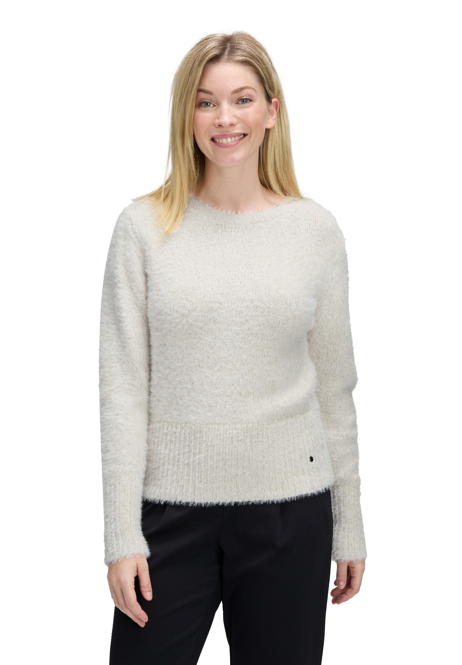 Betty&Co Strickpullover Damen mit V-Ausschnitt (1-tlg) günstig online kaufen