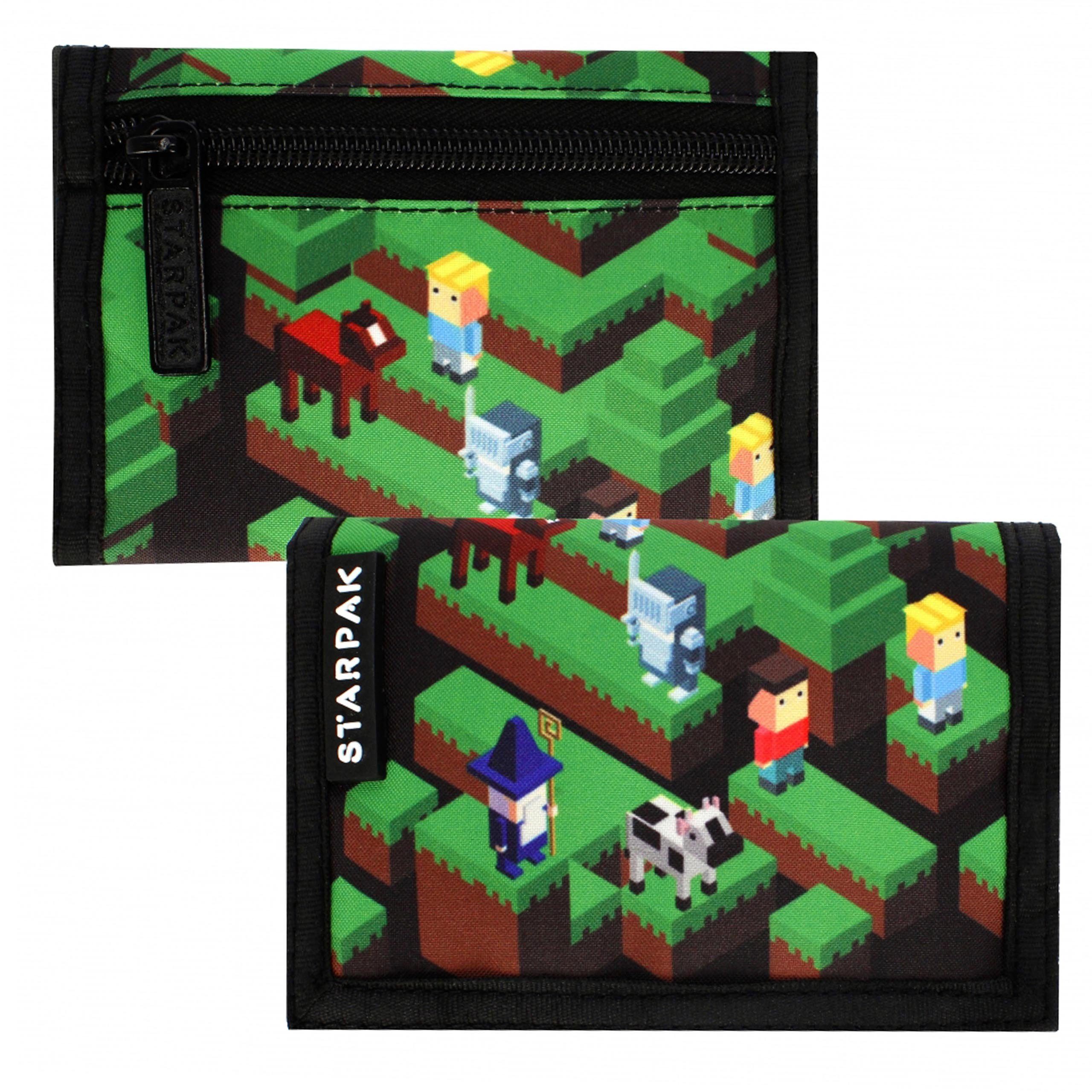 Sarcia.eu Schulrucksack Rucksack Geldbörse Game Kindergarten-Set für Jungen: Pixel 