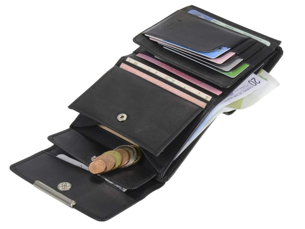 Schutz schwarz Esquire Geldbörse Kartenfächer gegen mit Helena, RFID Portemonnaie, Datendiebstahl, 12
