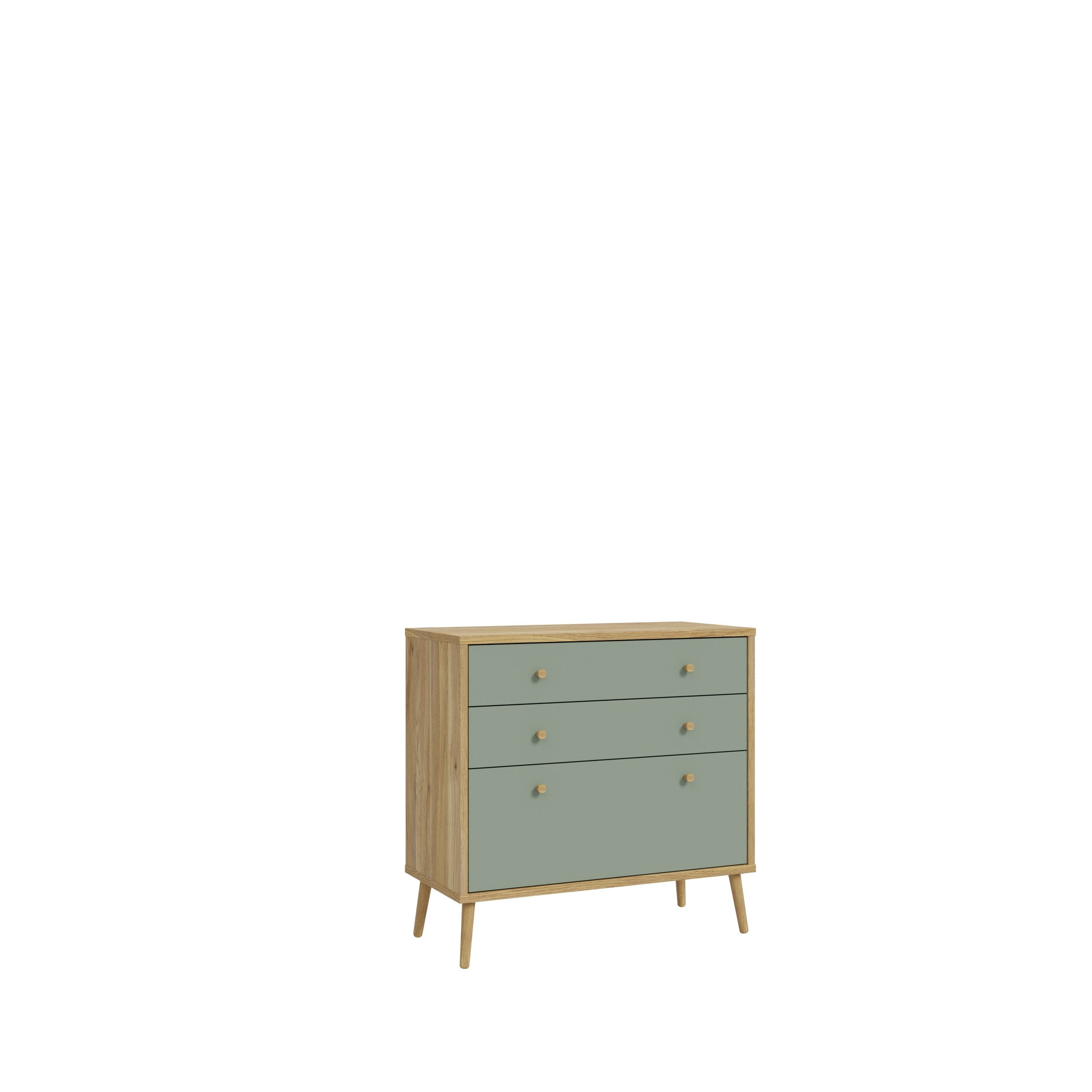 FORTE Kommode in Natural Eiche - 88,8x86,3x41,5cm (BxHxT)