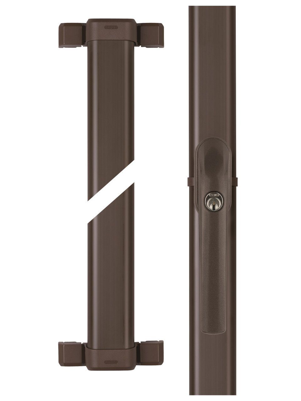 ABUS Fensterschloss Abus Fensterzusatzschloss FOS550 braun