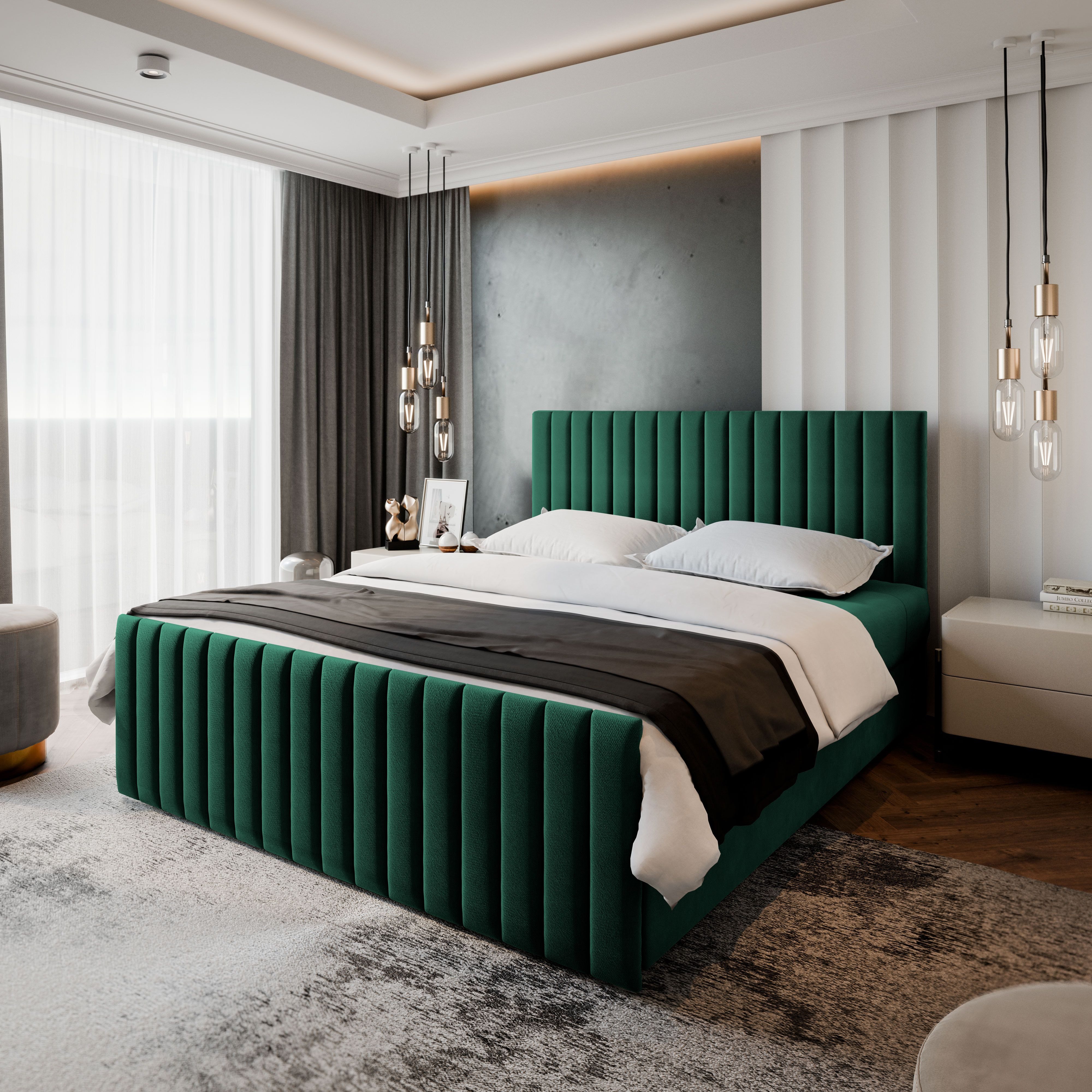 Masseno Boxbett ARION 160x200 cm mit Bonell Matratze und Topper günstig online kaufen