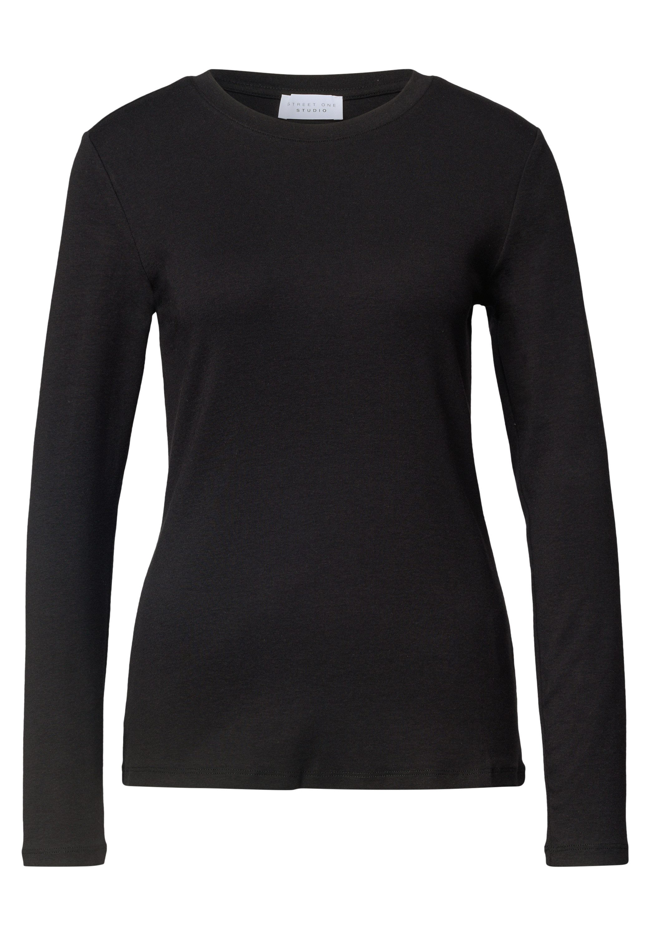 STREET ONE STUDIO Langarmshirt im soften Baumwoll-Mix – Bild 4 von 5