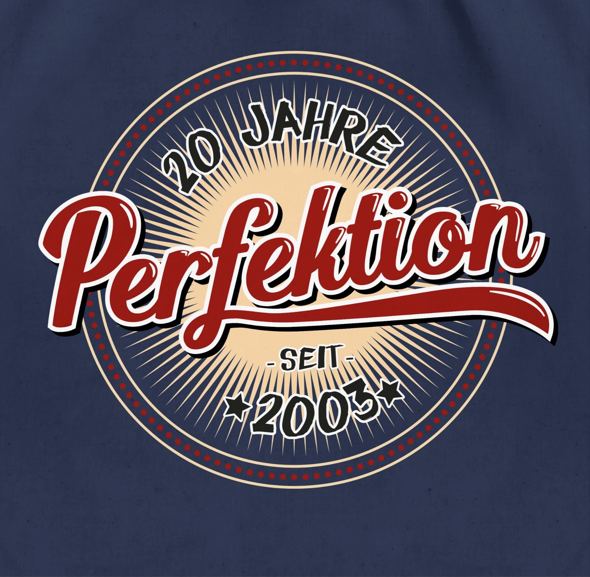 Blau Perfektion Shirtracer 2 20. Zwanzig Turnbeutel seit Jahre Navy 2003, Geburtstag