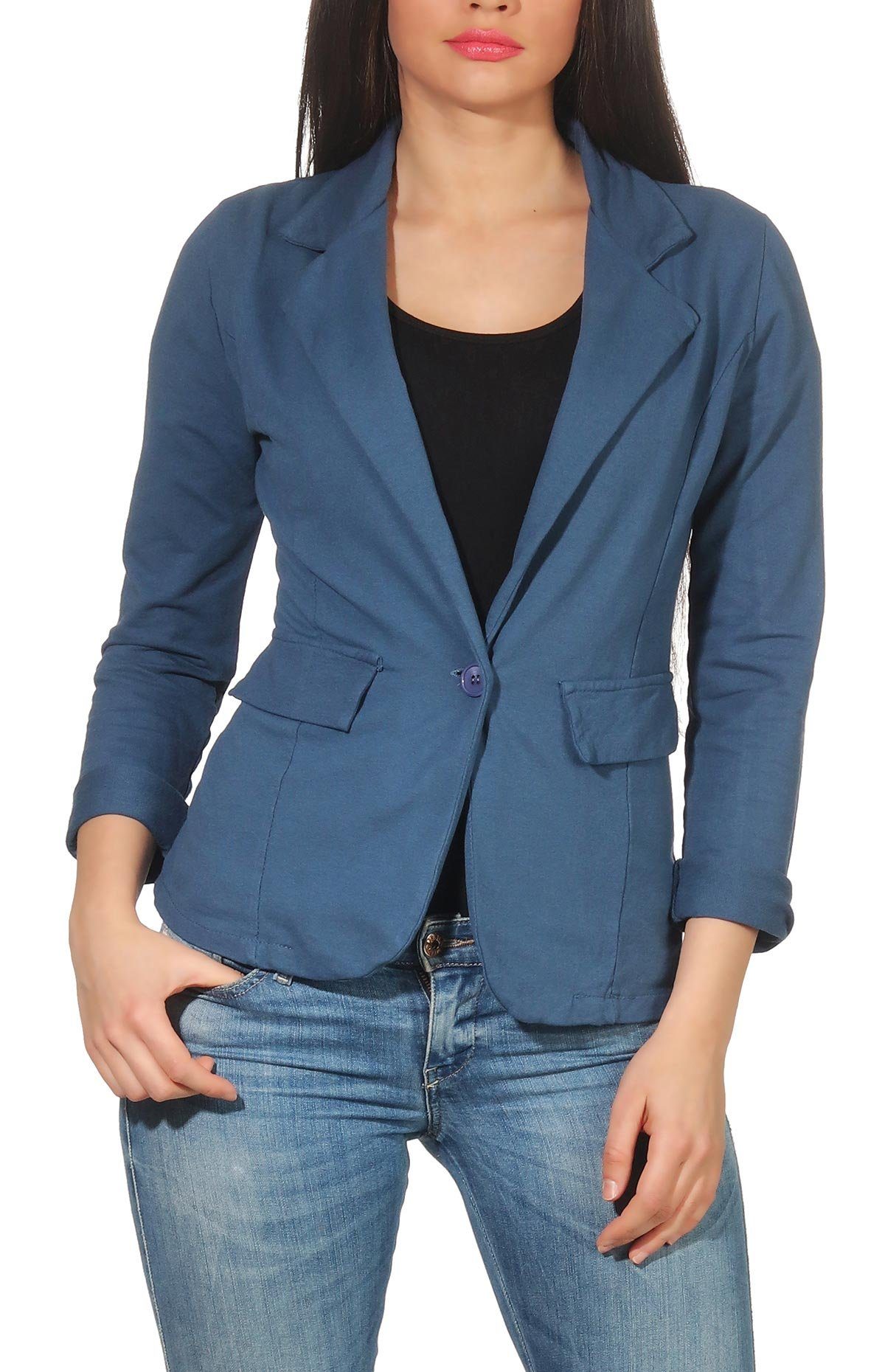 malito more than fashion Jackenblazer malito Damen Blazer in Unifarben, Kur günstig online kaufen