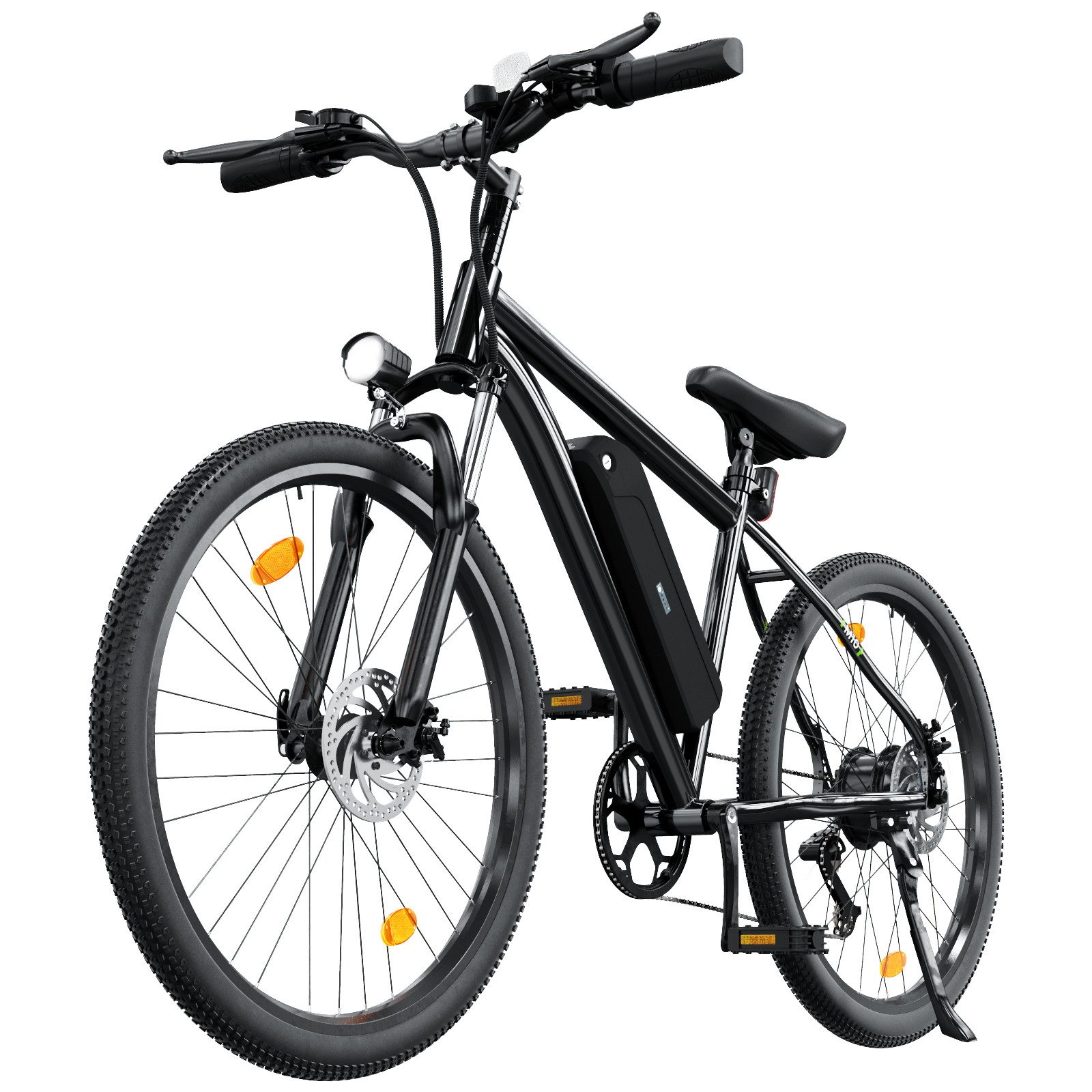 iscooter E-Bike 26 Zoll Elektrofahrräder mit abnehmbarem 10,4 Ah Akku, 5 Gänge, Heckmotor, 374,4 Wh externes Netzteil