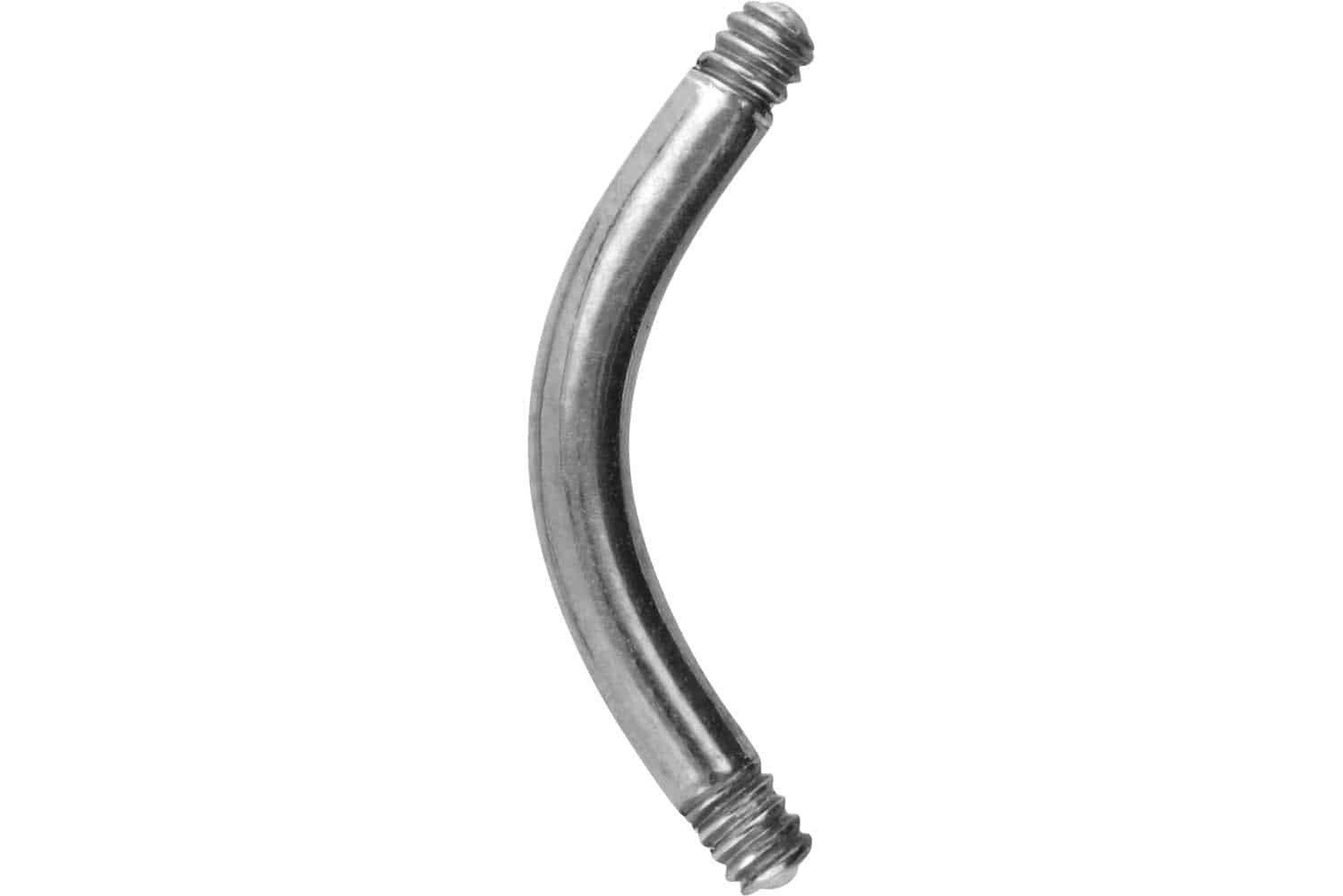 PIERCINGLINE Bauchnabelpiercing Chirurgenstahl Banane ohne Kugeln (Bananen, 1-tlg)