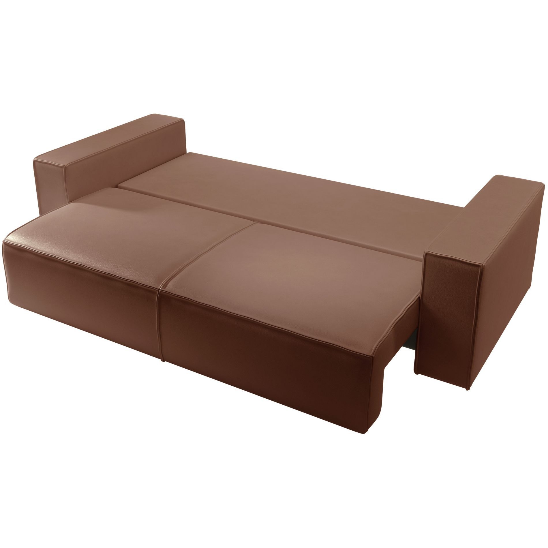 Selsey Schlafsofa, 3-Sitzer Sofa mit Bettkasten, Schlaffunktion, Kunstleder