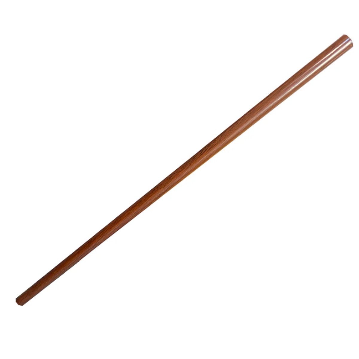 BAY-Sports Trainingshilfe Hanbo 100 cm Langstock Eiche Karate japanische Holzwaffe Kobudo Aikido, Massive Eiche, Rot lackiertes Naturprodukt für Ju Jutsu und Kobudo