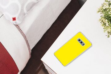 MuchoWow Handyhülle Gelb - Zitrone - Neon - Farben, Phone Case, Handyhülle Samsung Galaxy S10e, Silikon, Schutzhülle