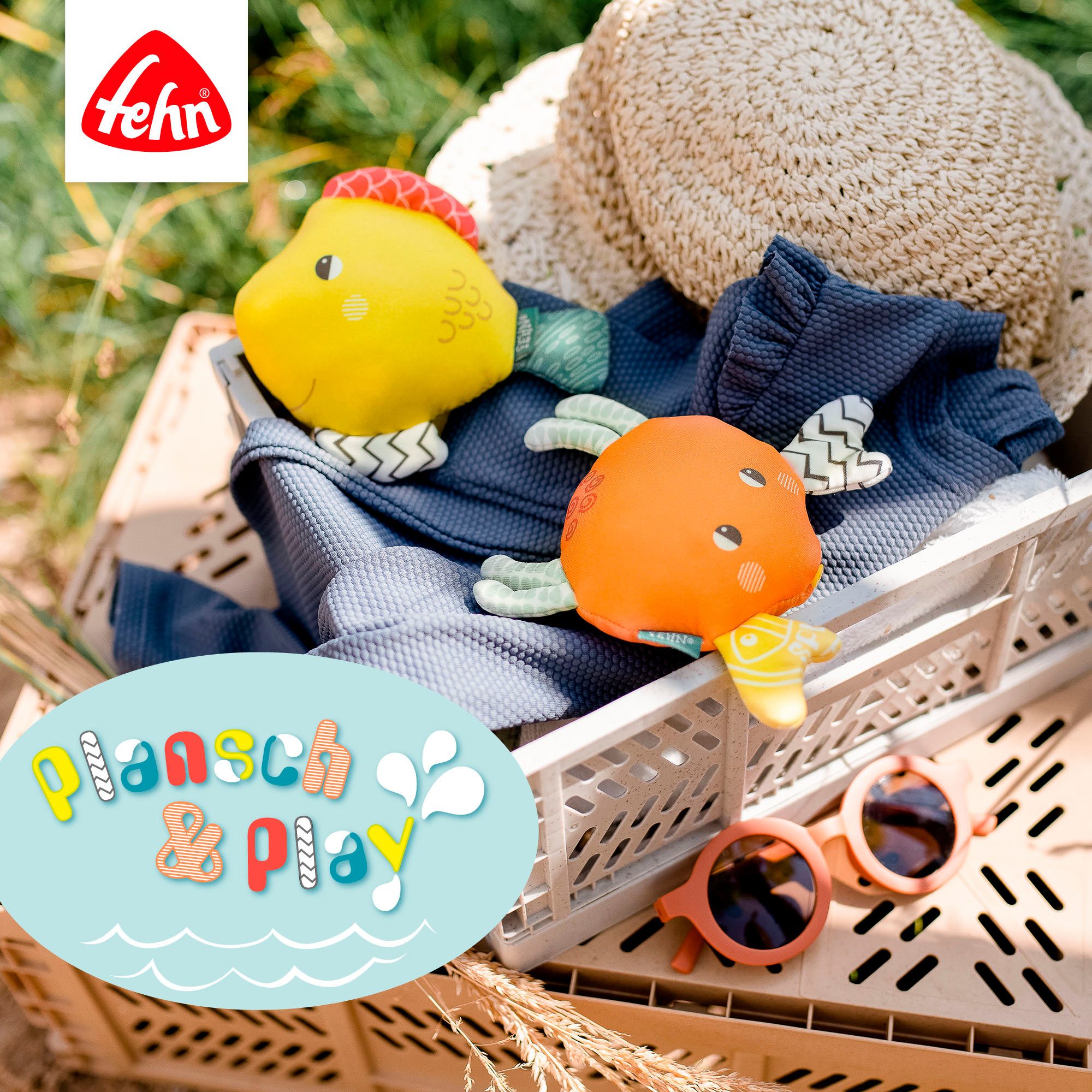 Fehn Badespielzeug Plansch & Play, Spritztiere-Set, günstig online kaufen