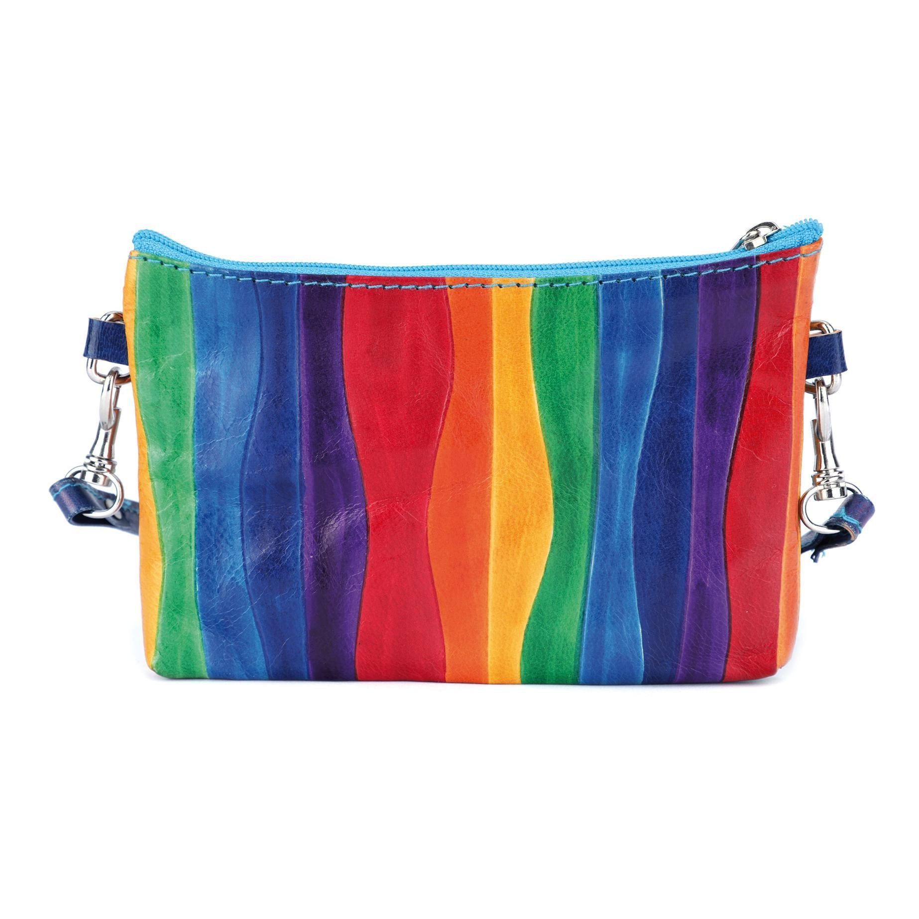 El Puente Handtasche Kleine Tasche "Regenbogen", Handmade, Handmade