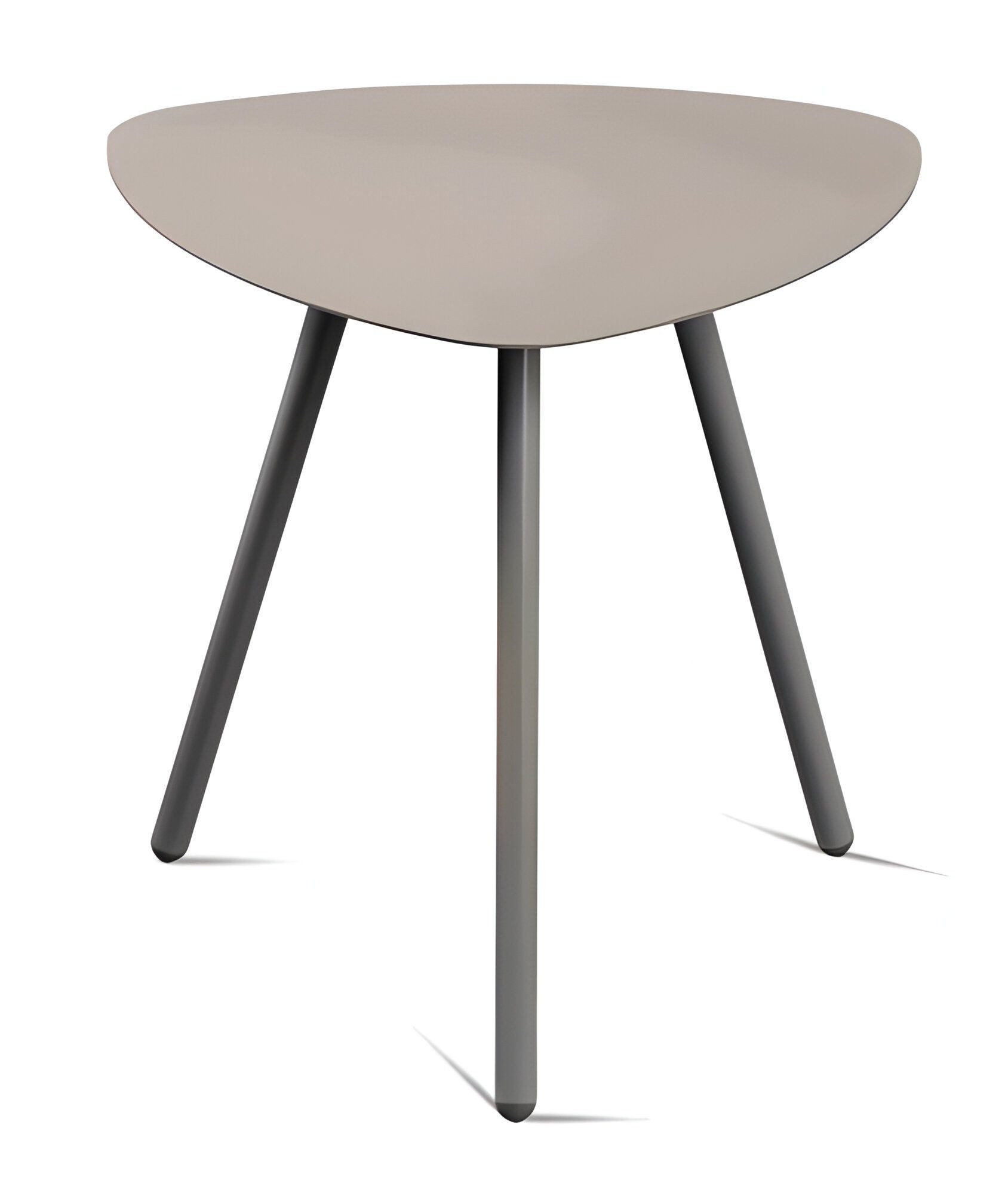 M2 Kollektion Beistelltisch Mira, Couchtisch, Modern, Outdoorfähig, Dreieckig, 50x50x50 cm