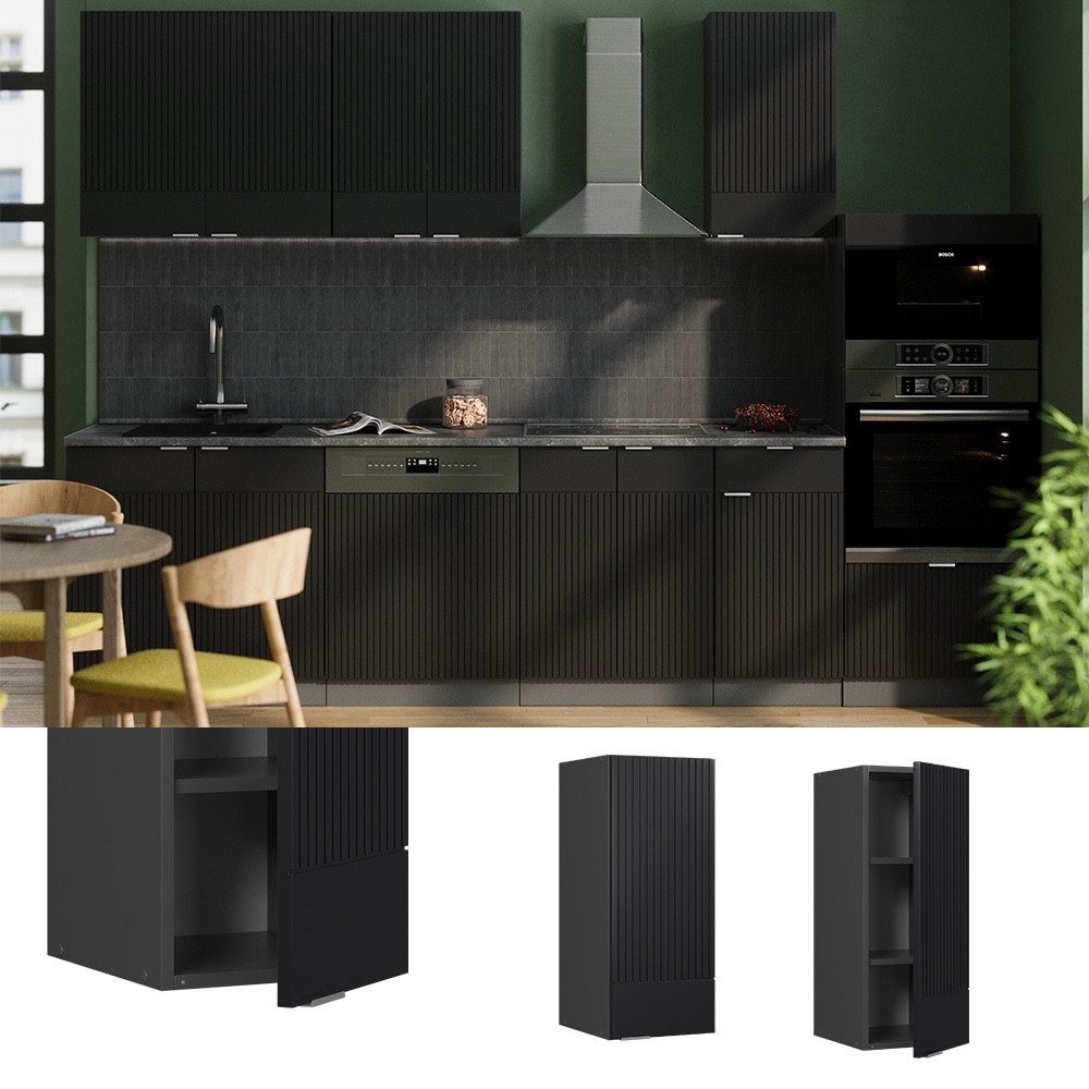 Vicco Hängeschrank Fame-Line, Schwarz gestreift/Anthrazit, 30 cm (1-St)