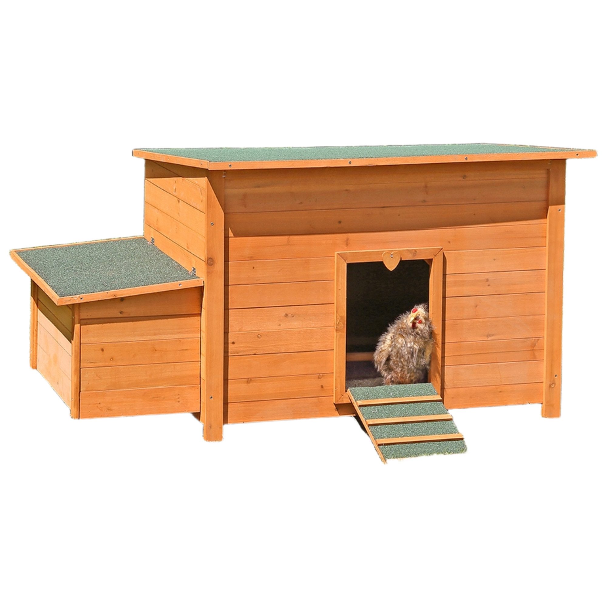 Melko Hühnerstall Hühnerstall Hühnernest aus Holz Hühner Käfig Legenest Kleintier Stall, Aufklappbares Dach