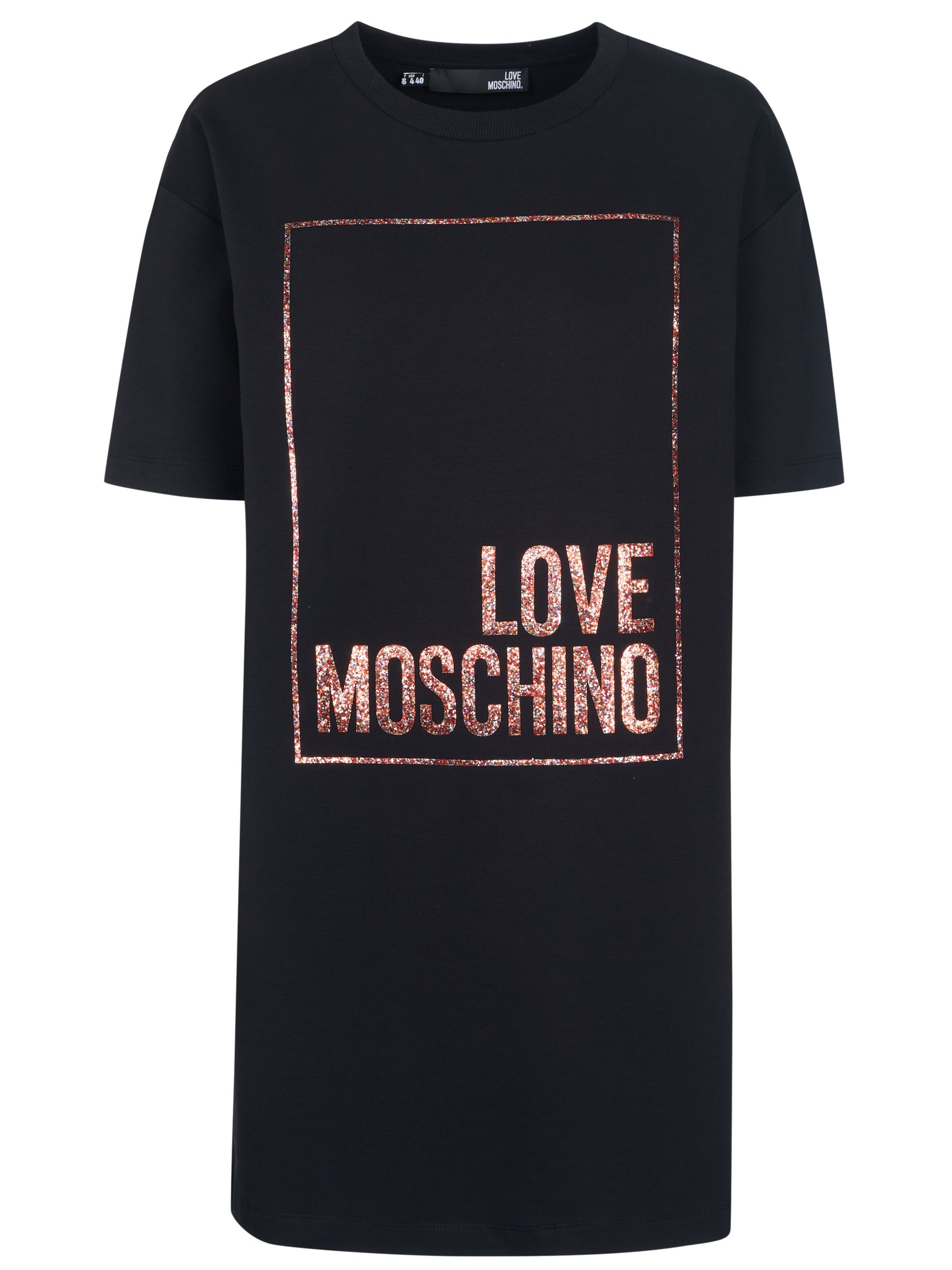 LOVE MOSCHINO Midikleid Love Moschino Kleid schwarz
