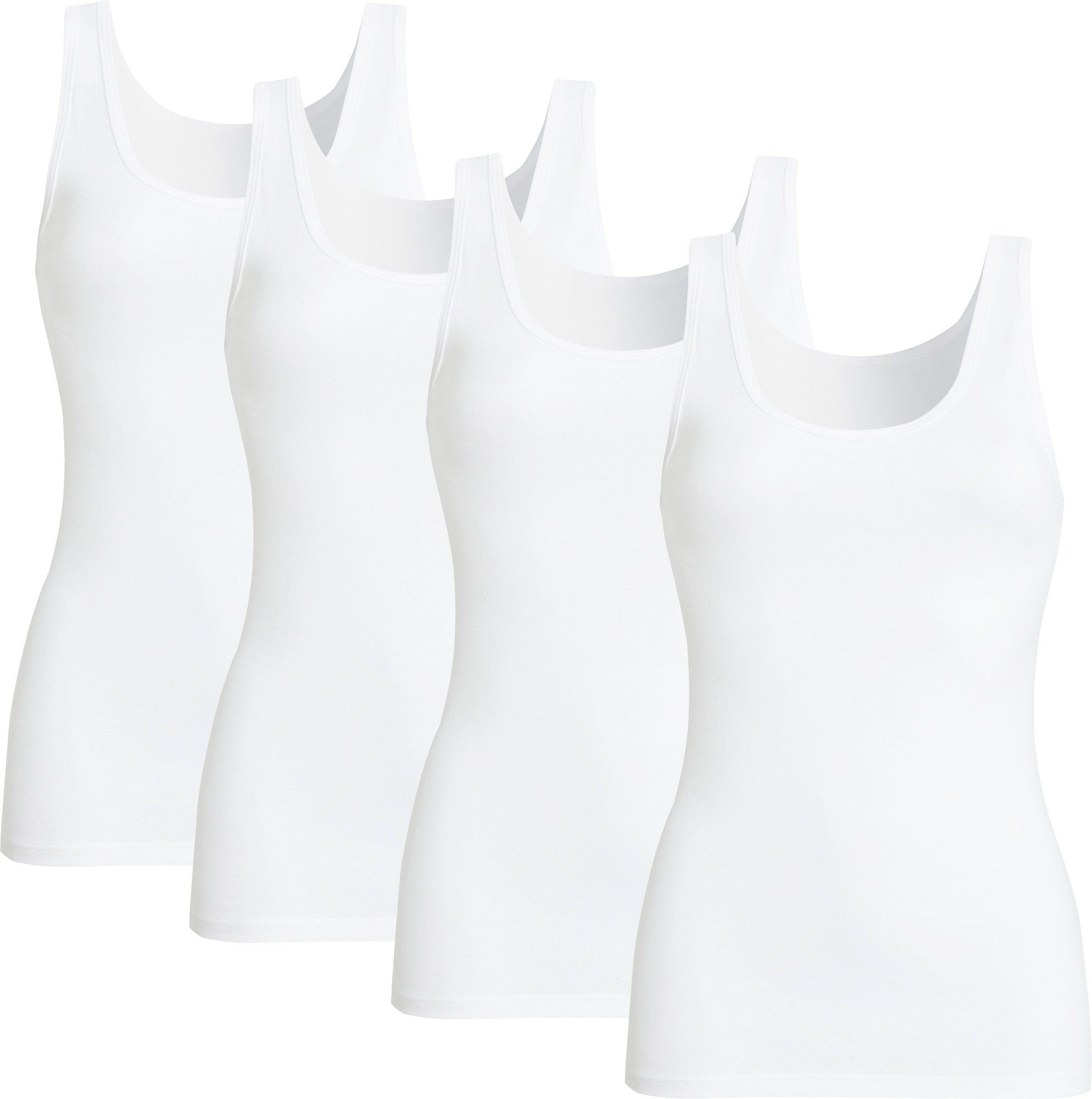 Unterhemd Damen-Unterhemd 4er-Pack