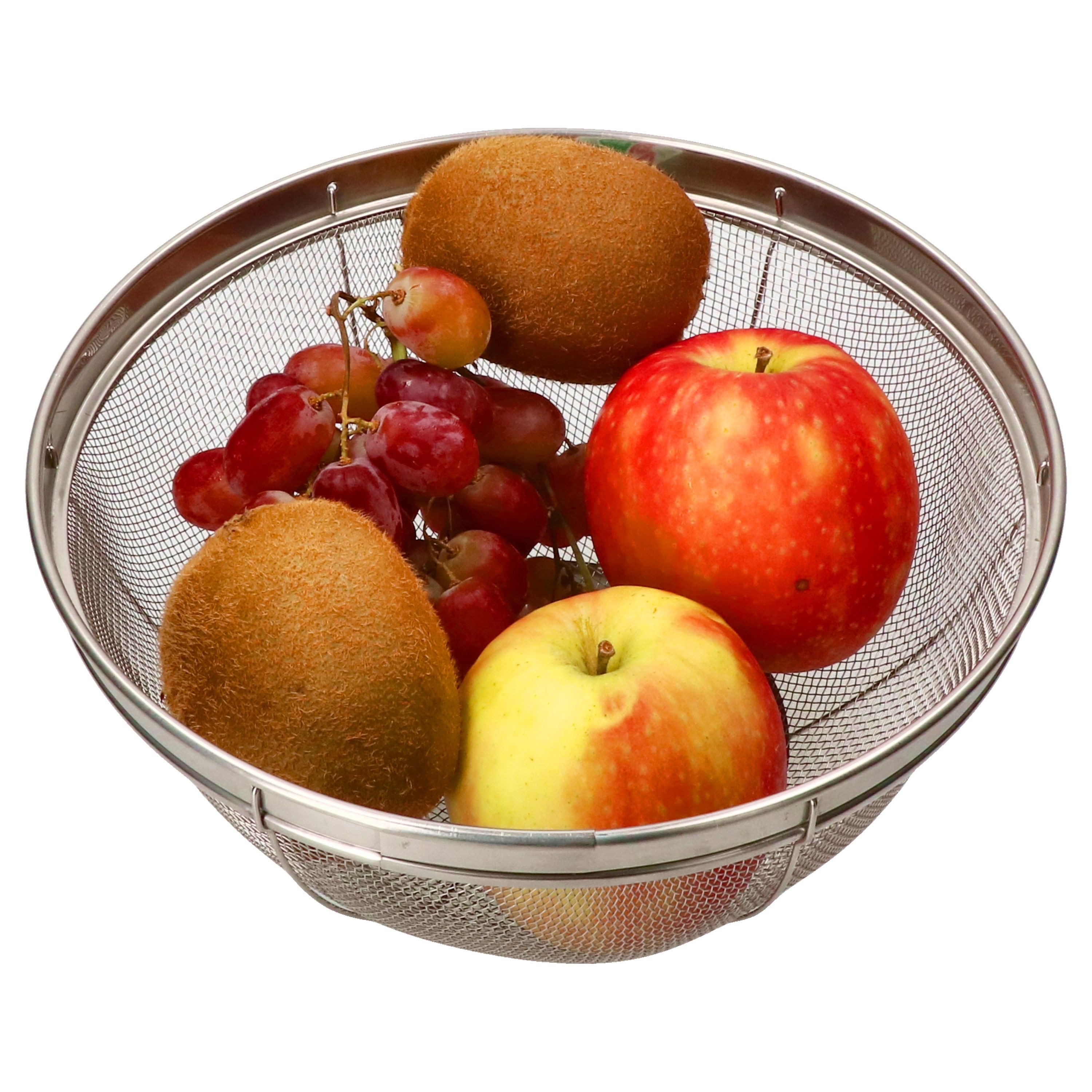 MamboCat Seiher Küchensieb CARA Ø 22 cm Edelstahl Seiher Abtropfsieb feinmaschig Salat