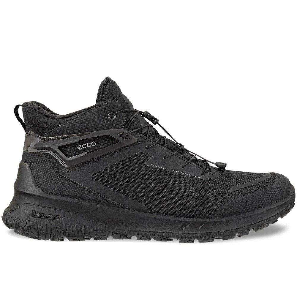 Ecco Ult-Trn Boots Stiefel Herren Leder Schnürstiefel Schwarz 824294 51052 Stiefelette wasserdicht