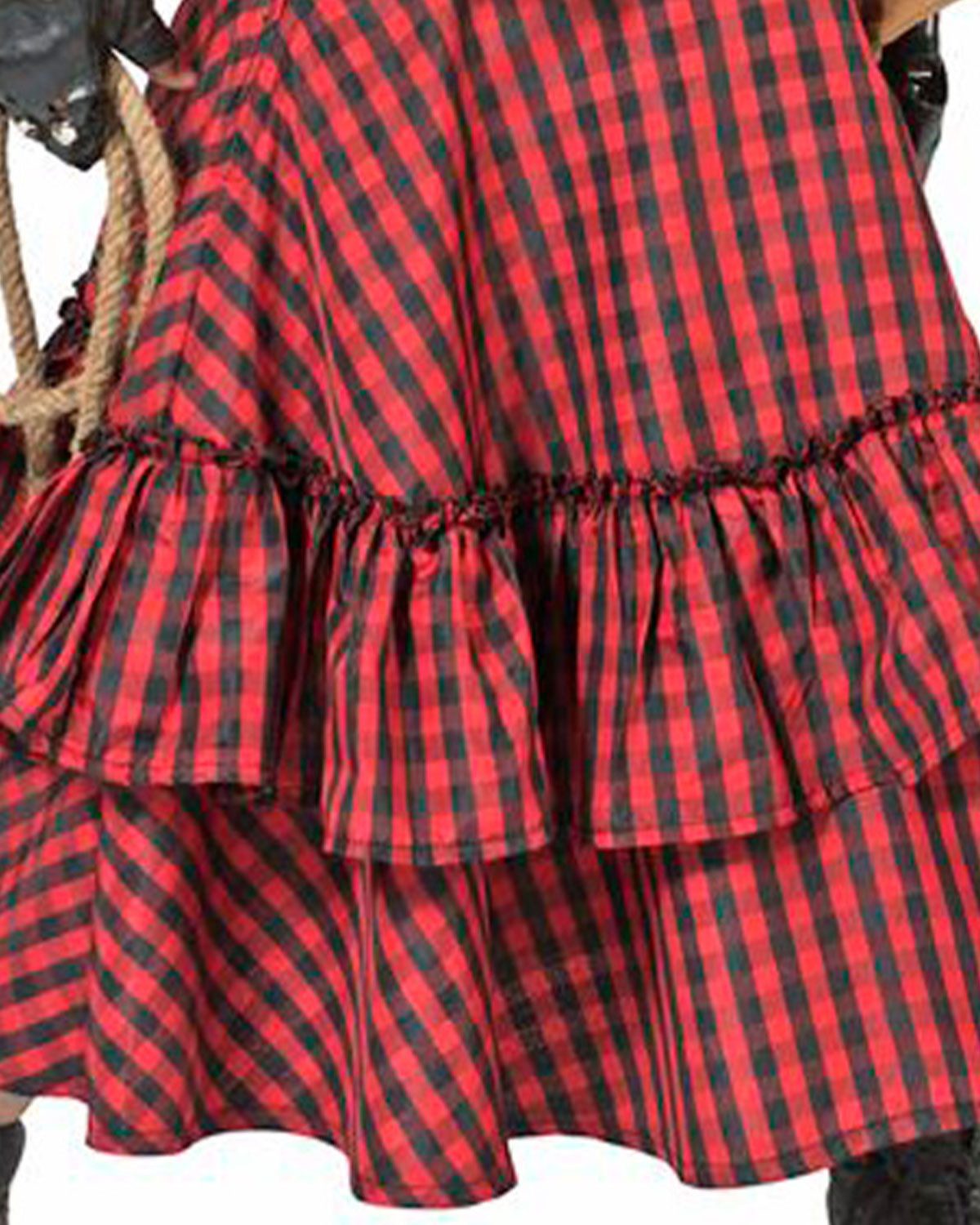 Funny Fashion Kostüm Cowgirl Kostüm 'Austine' für Mädchen, Rot Schwarz