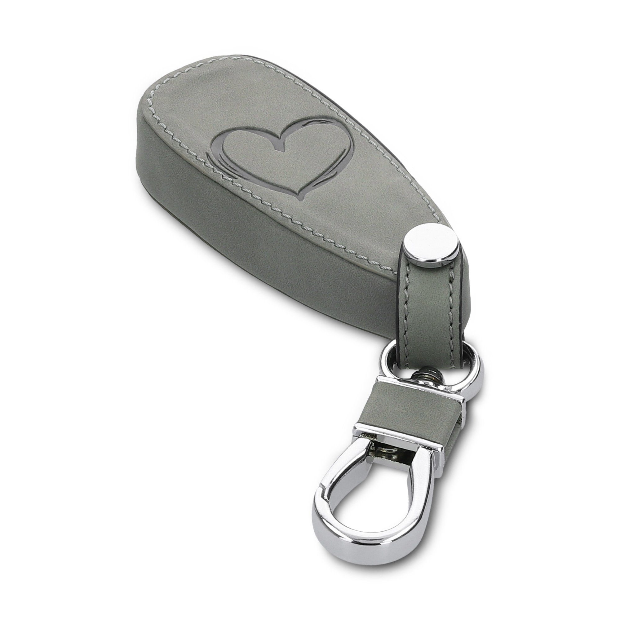 Ford, Hülle für Nubuklederoptik kwmobile Schlüsseltasche Cover Schutzhülle Ford - Autoschlüssel Kunstleder Schlüsselhülle für