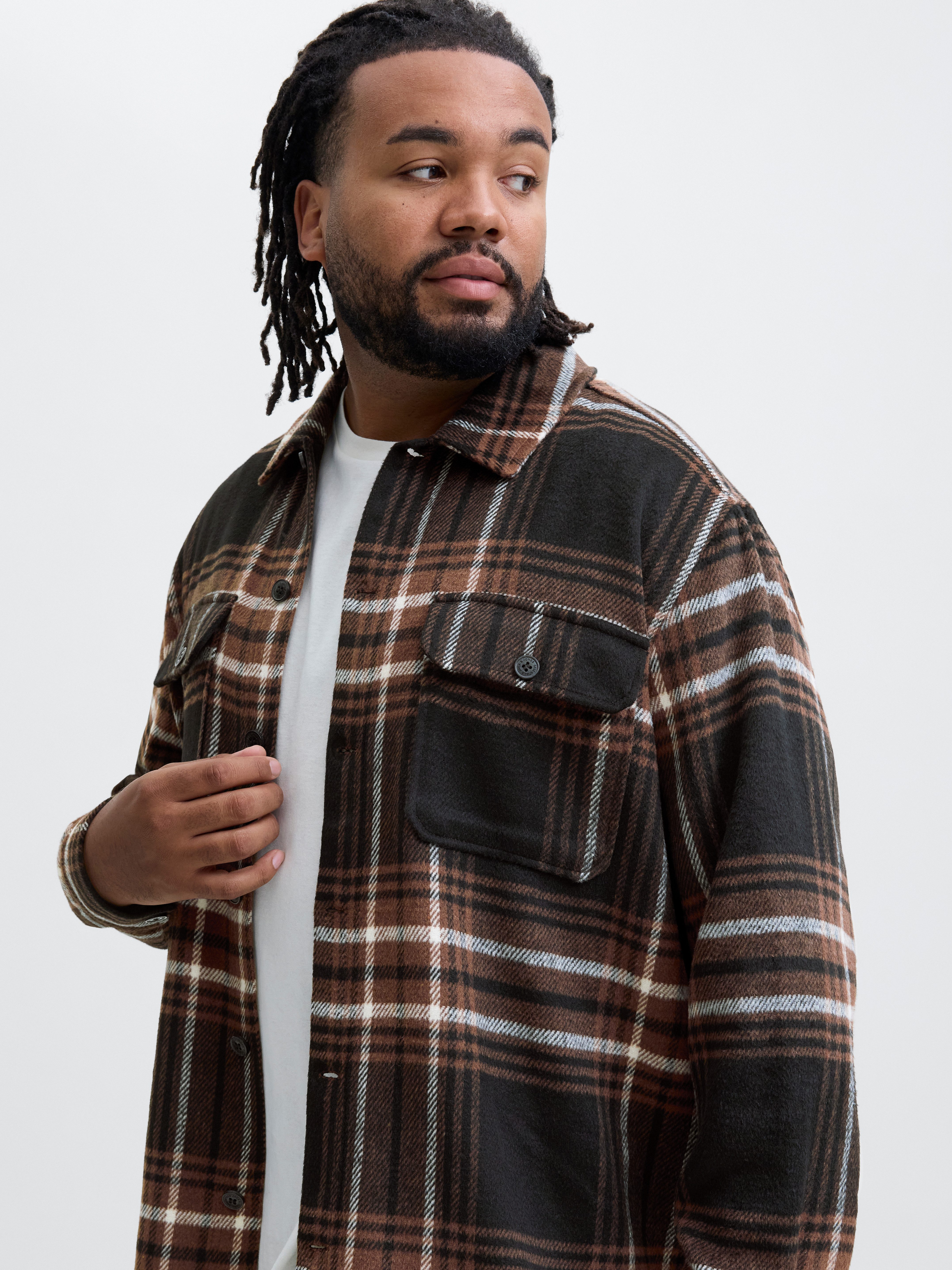 Jack & Jones PlusSize Langarmhemd JJEBRADLEY OLLIE OVERSHIRT LS NOOS PLS günstig online kaufen