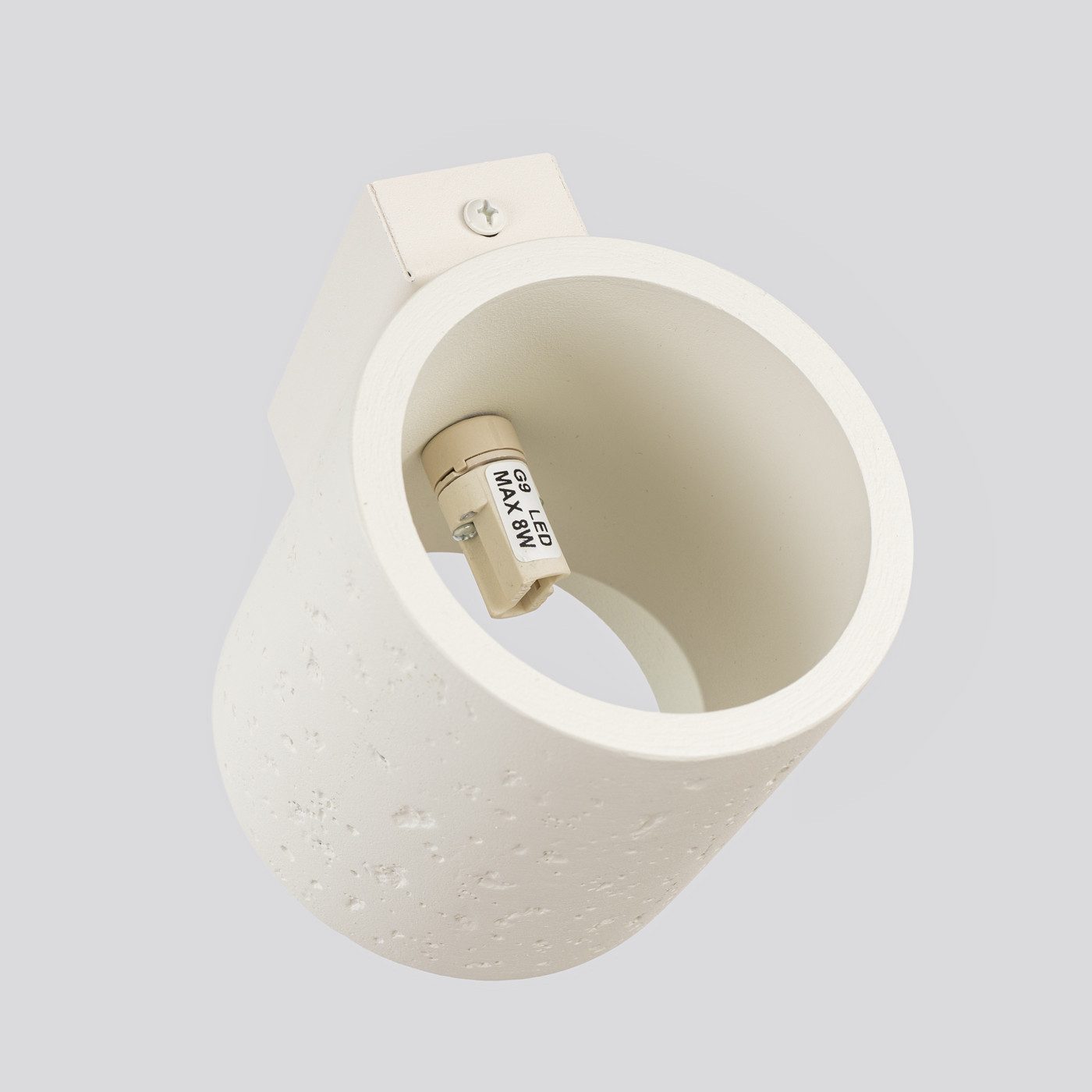 SOLLUX lighting Wandleuchte Wandleuchte Orbis Beton Beige, Nicht enthalten – Bild 5 von 5