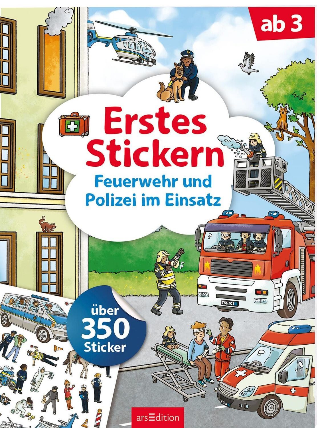 Erstes Stickern – Feuerwehr und Polizei im Einsatz / diverse