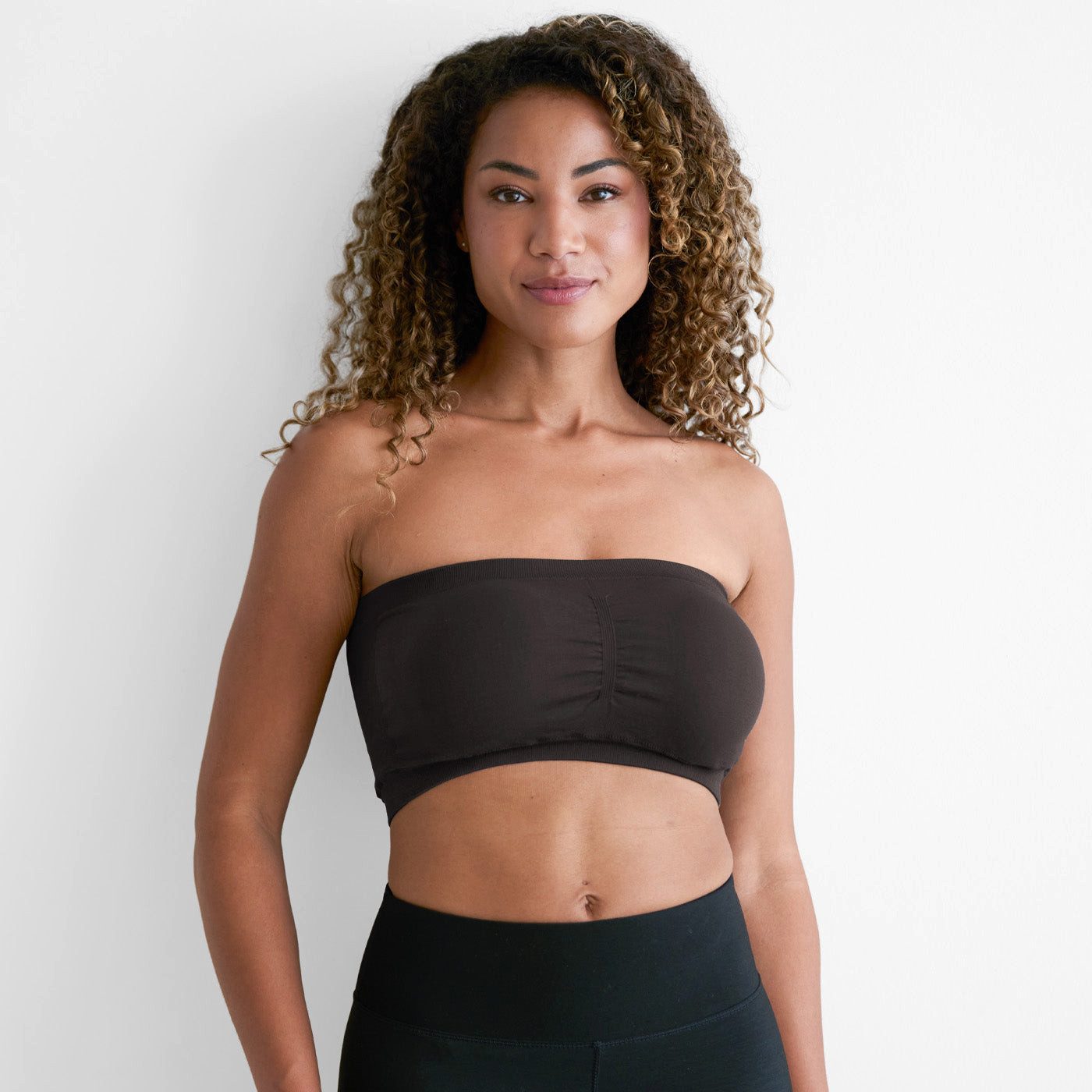 Creamy Fabrics Soft-BH Bandeau-BH-Ash Brown-2XL (1-tlg)