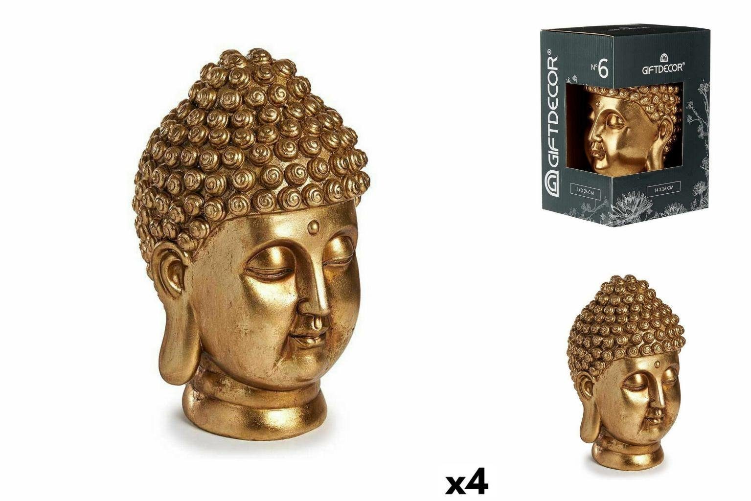 Dekoobjekt Buddha Gift Gold Kopf cm Decor x 26 Stück x 14 Deko-Figur 4 17