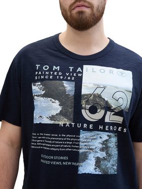 TOM TAILOR PLUS Print-Shirt mit Rundhalsausschnitt