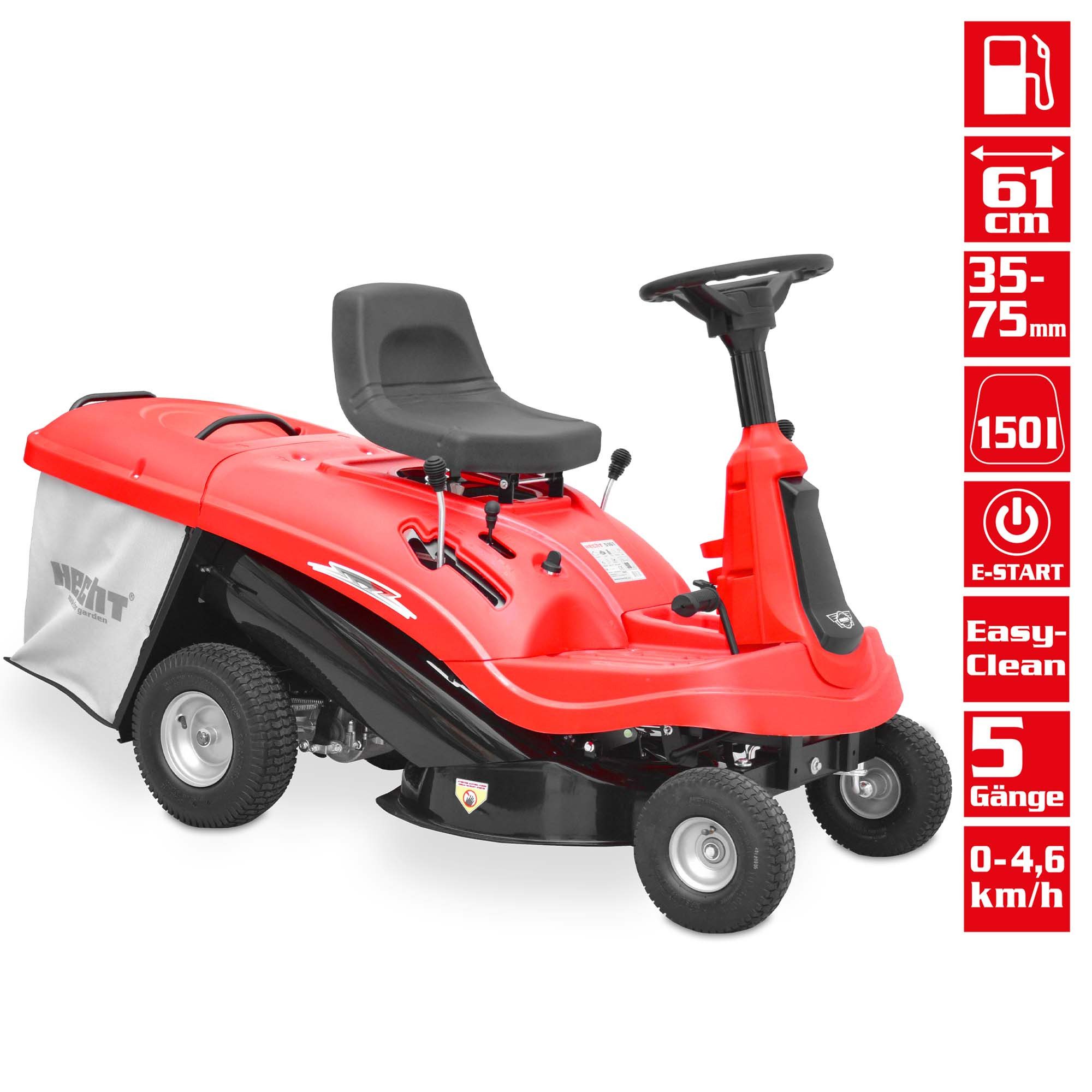 Hecht Rasentraktor 5161 mit EasyClean System, günstig online kaufen