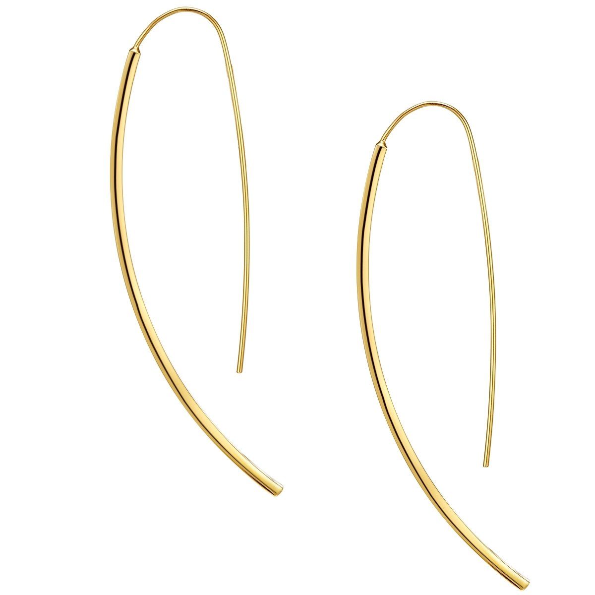 Lulu & Jane Paar Ohrhänger gelbgold